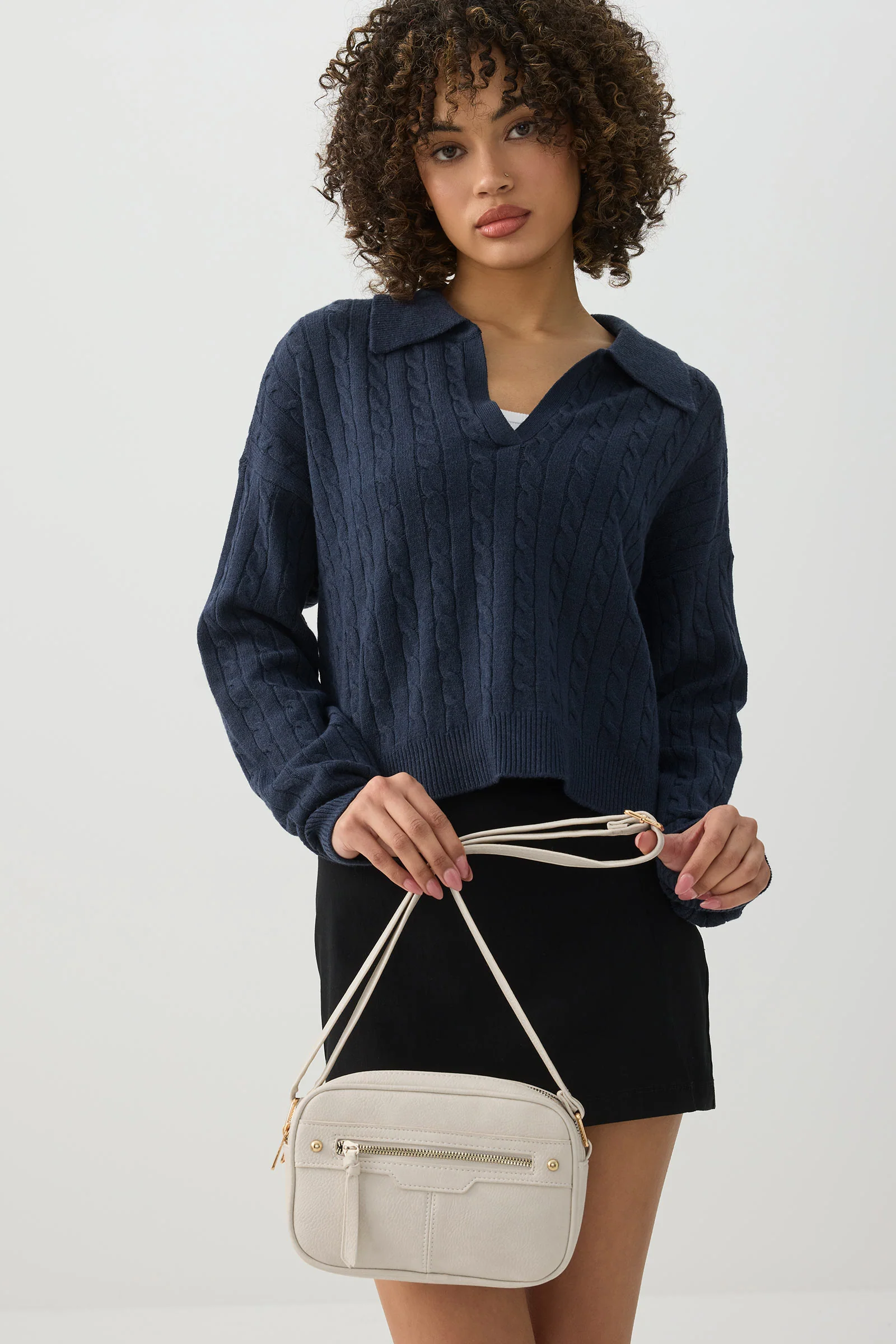Faux Leather Crossbody Bag - Image 4
