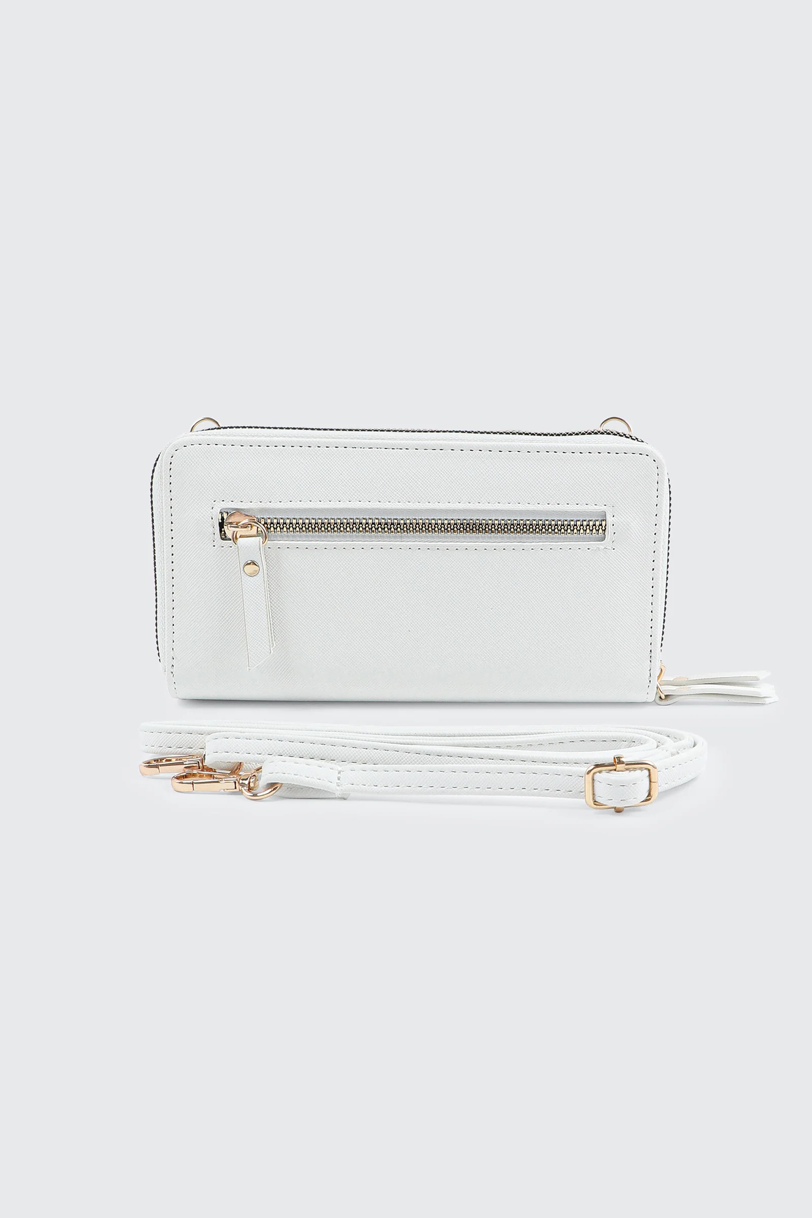 Faux Leather Crossbody Wallet - Image 2