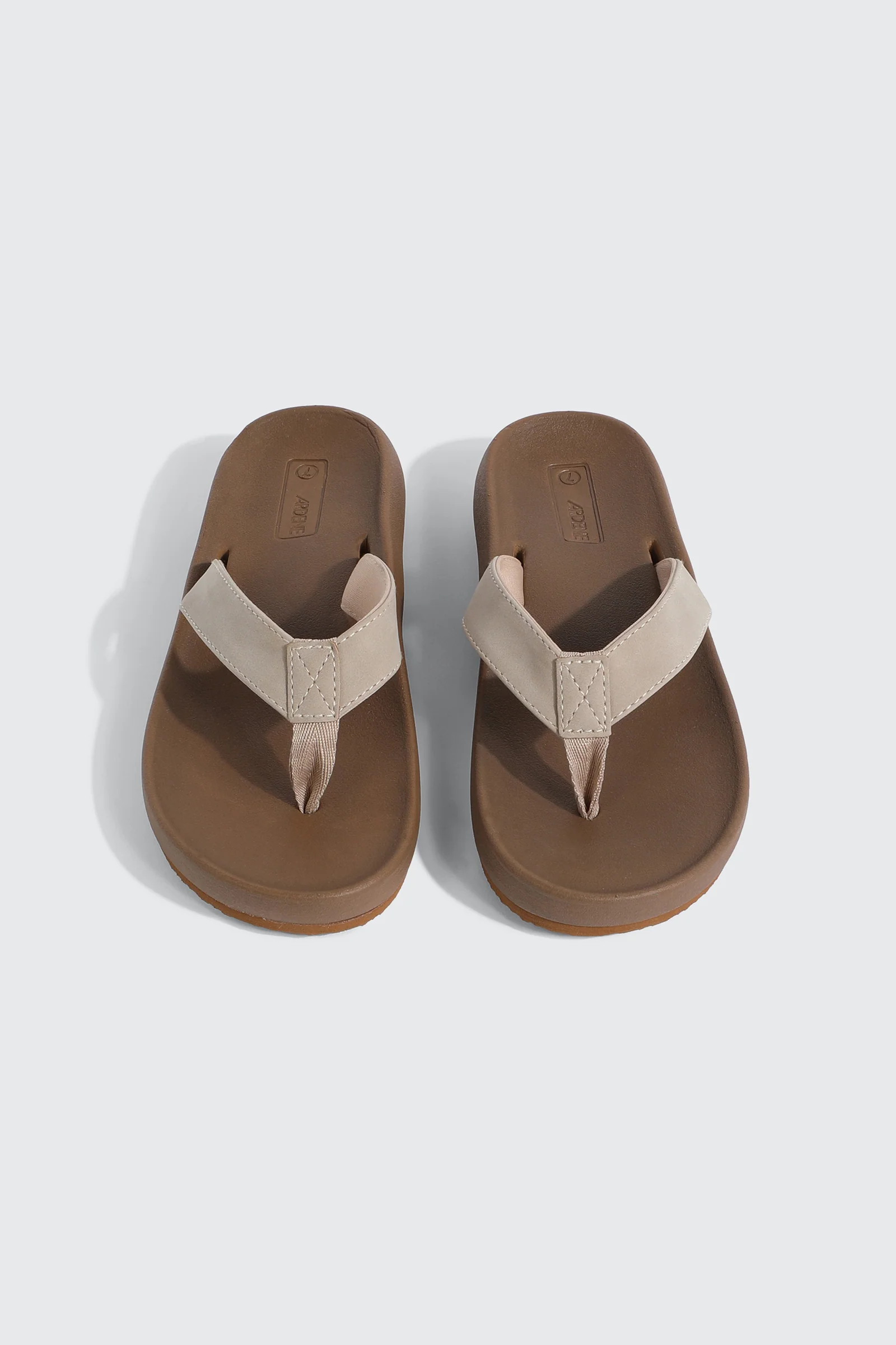 Faux Leather Flat Sandals - Image 4