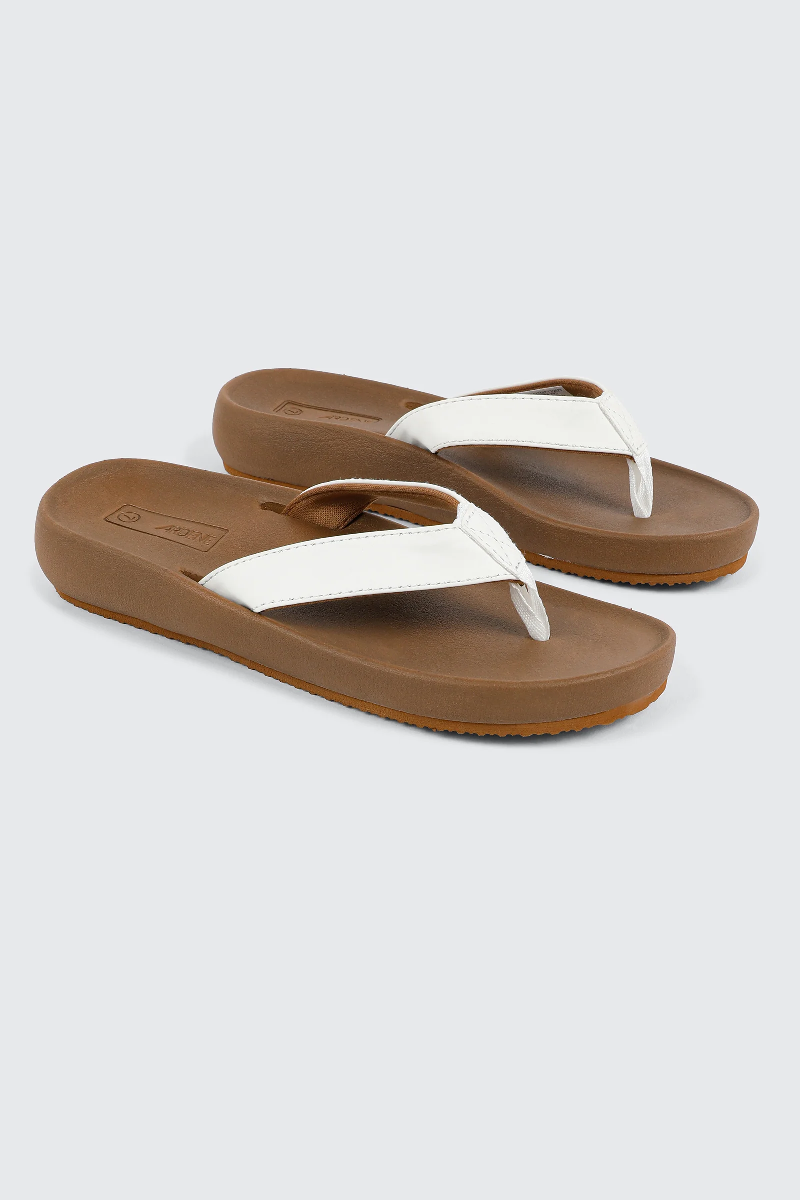 Faux Leather Flat Sandals - Image 2