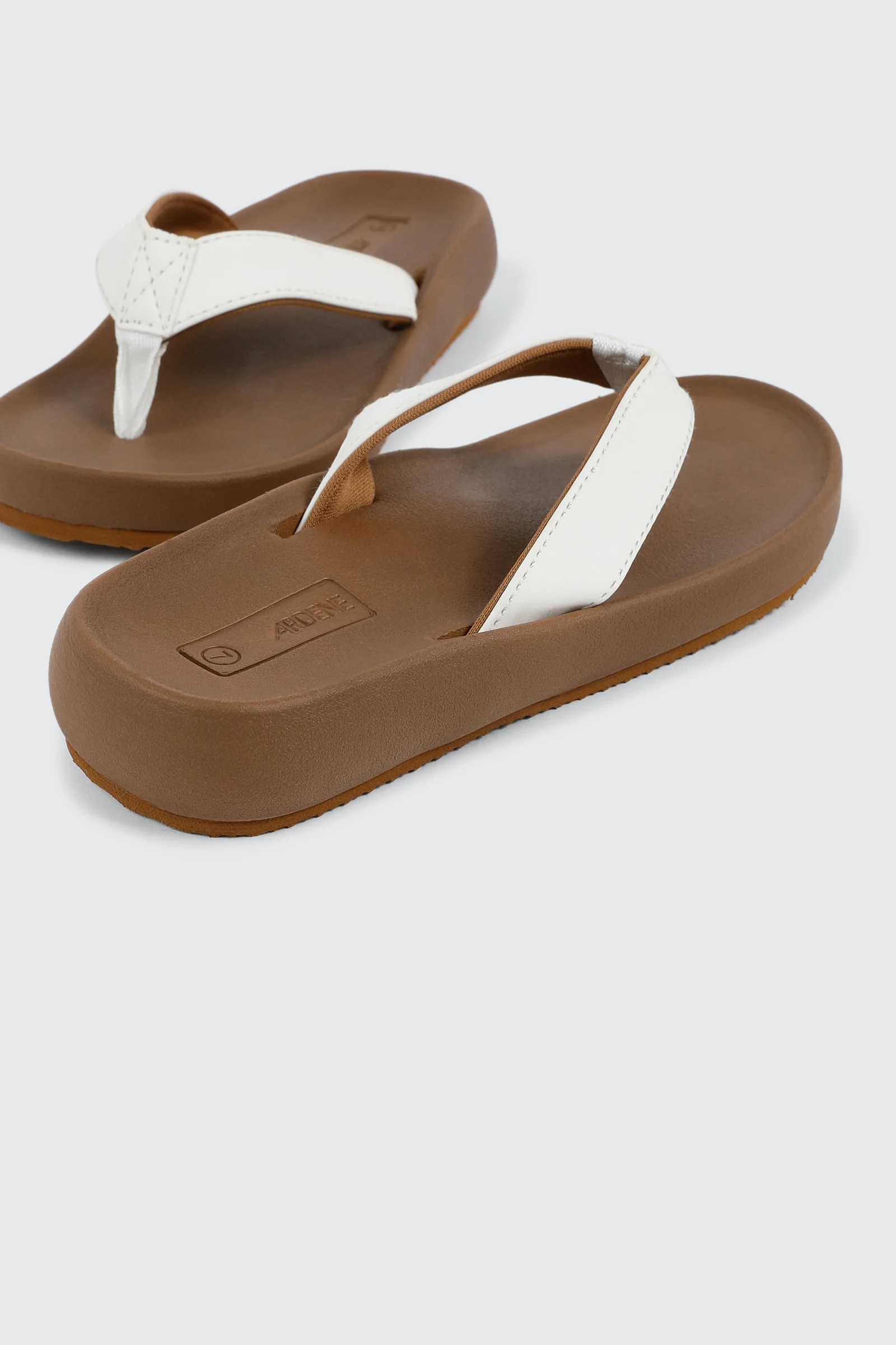 Faux Leather Flat Sandals - Image 3