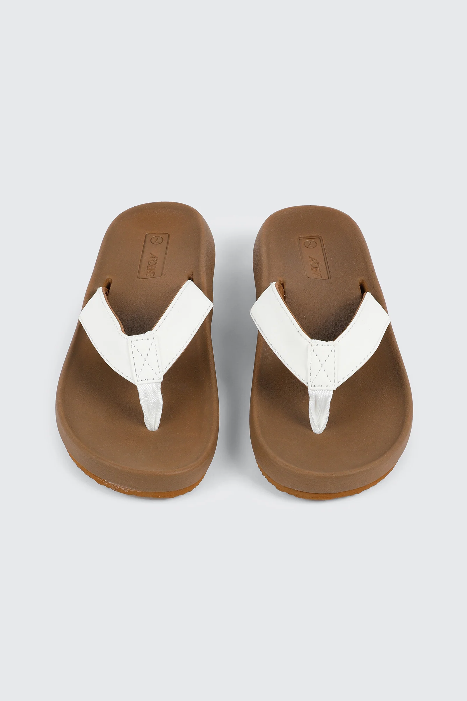 Faux Leather Flat Sandals - Image 4
