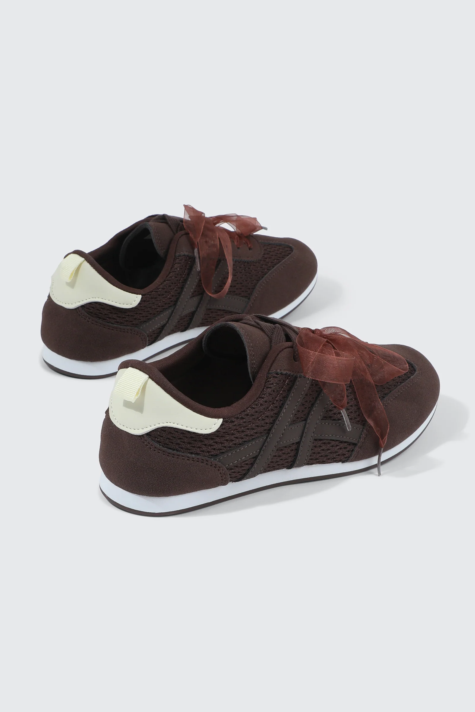 Faux Leather & Mesh Sneakers - Image 3
