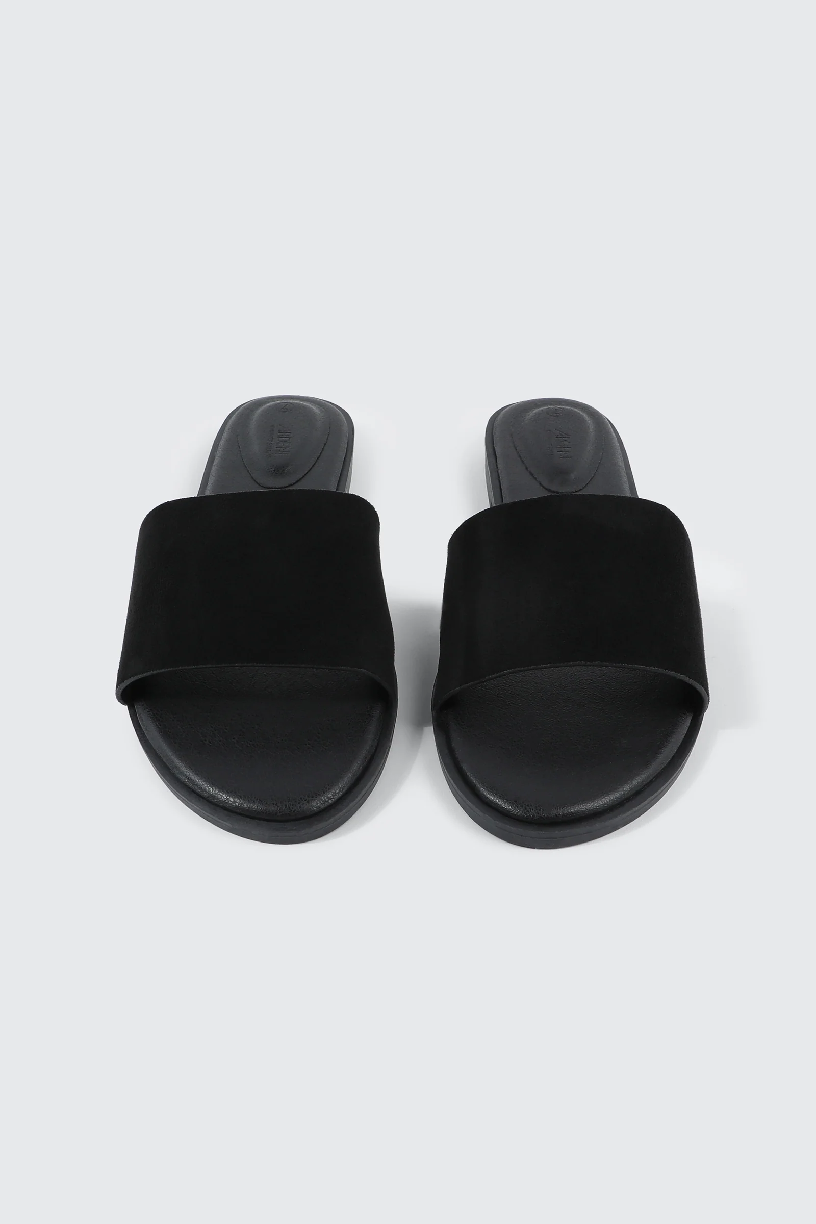 Faux Leather One Band Flat Sandals - Image 4