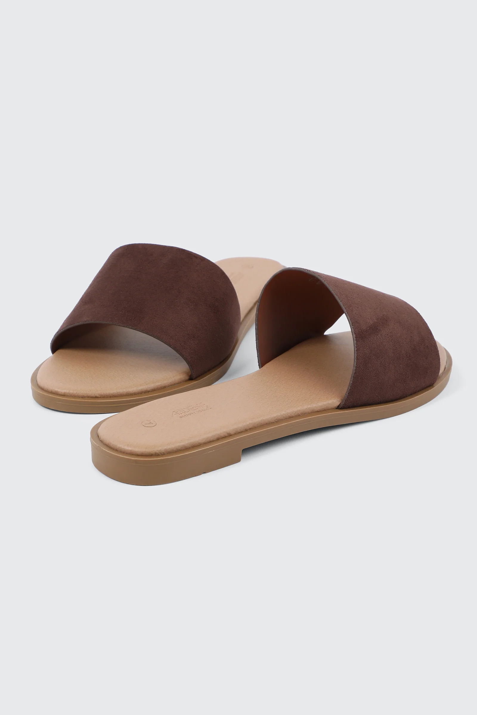 Faux Leather One Band Flat Sandals - Image 3