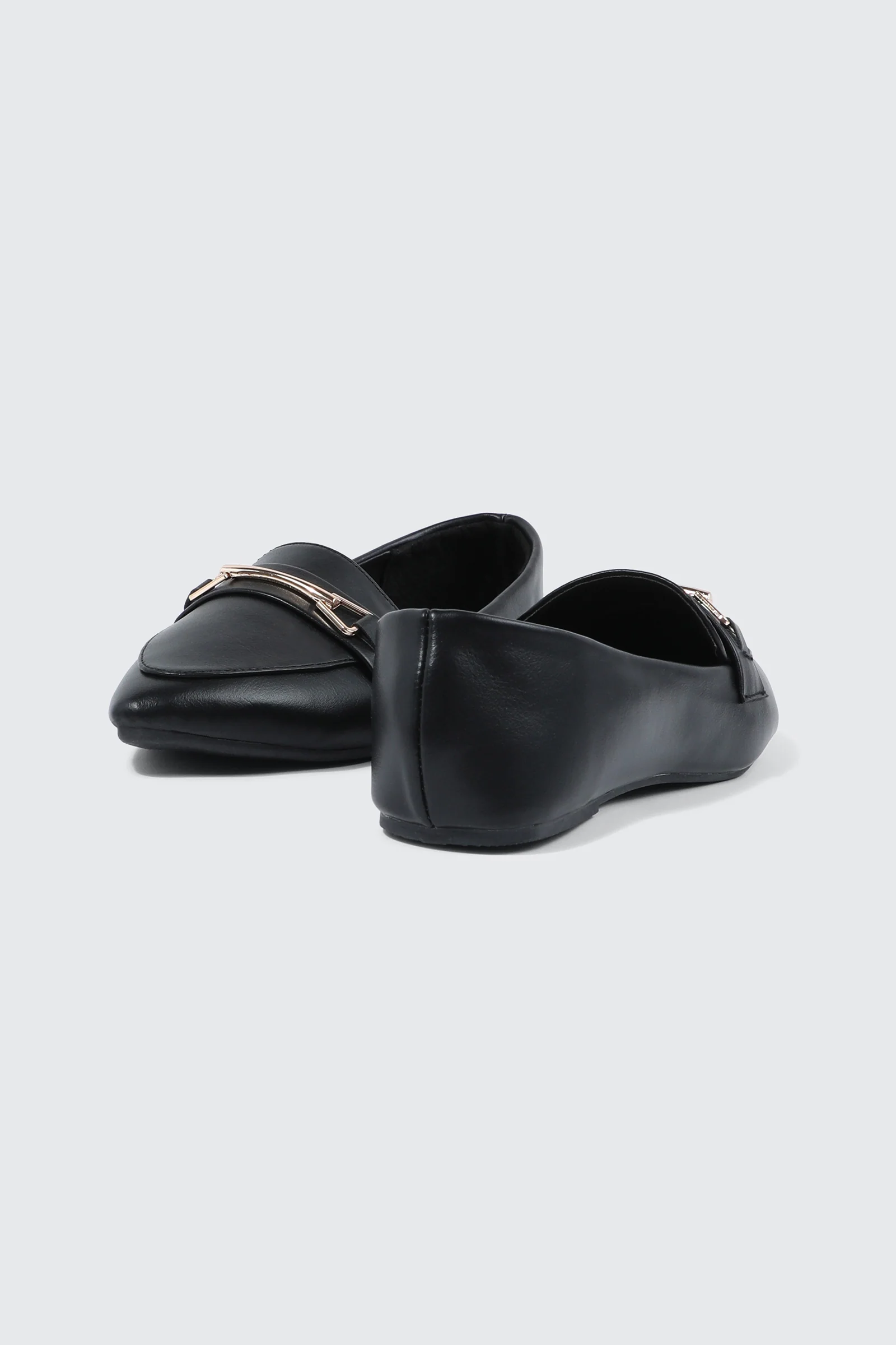 Faux Leather Pointed Toe Loafers - Image 3