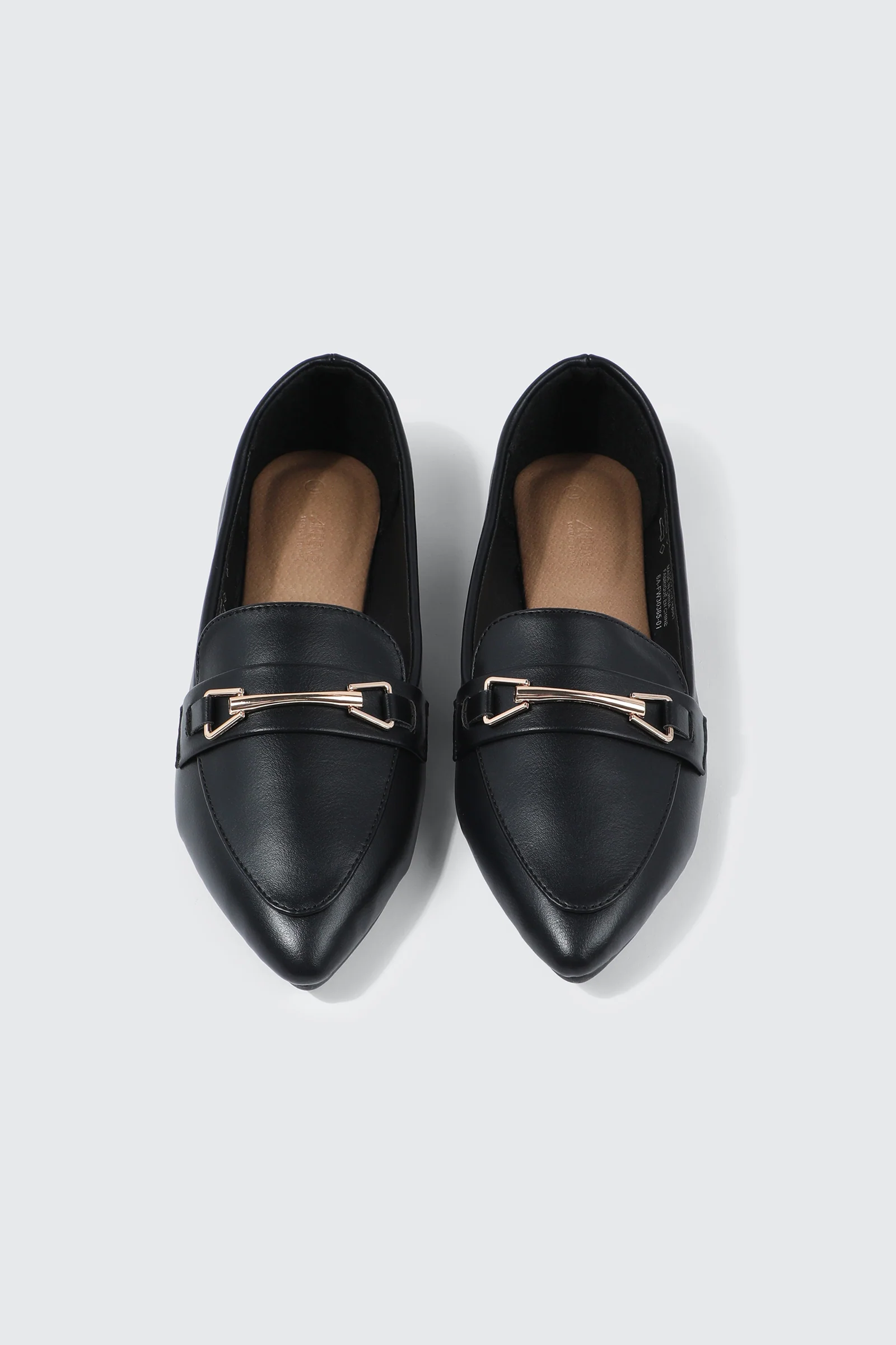 Faux Leather Pointed Toe Loafers - Image 4