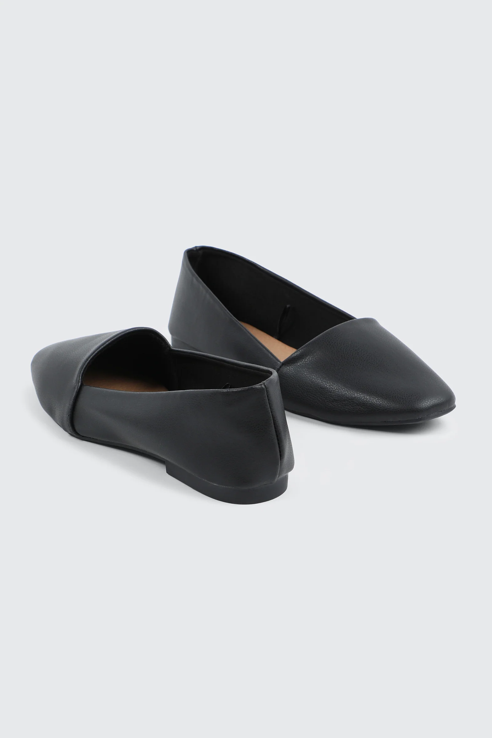 Faux Leather Round Toe Loafers - Image 3