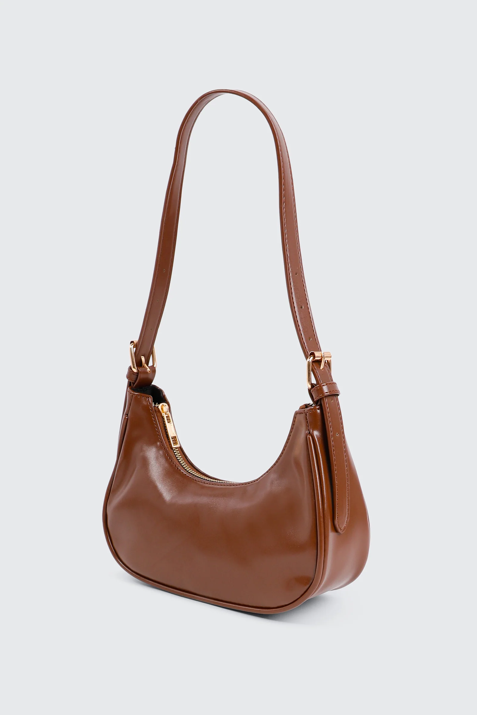 Faux Leather Shoulder Bag - Image 2