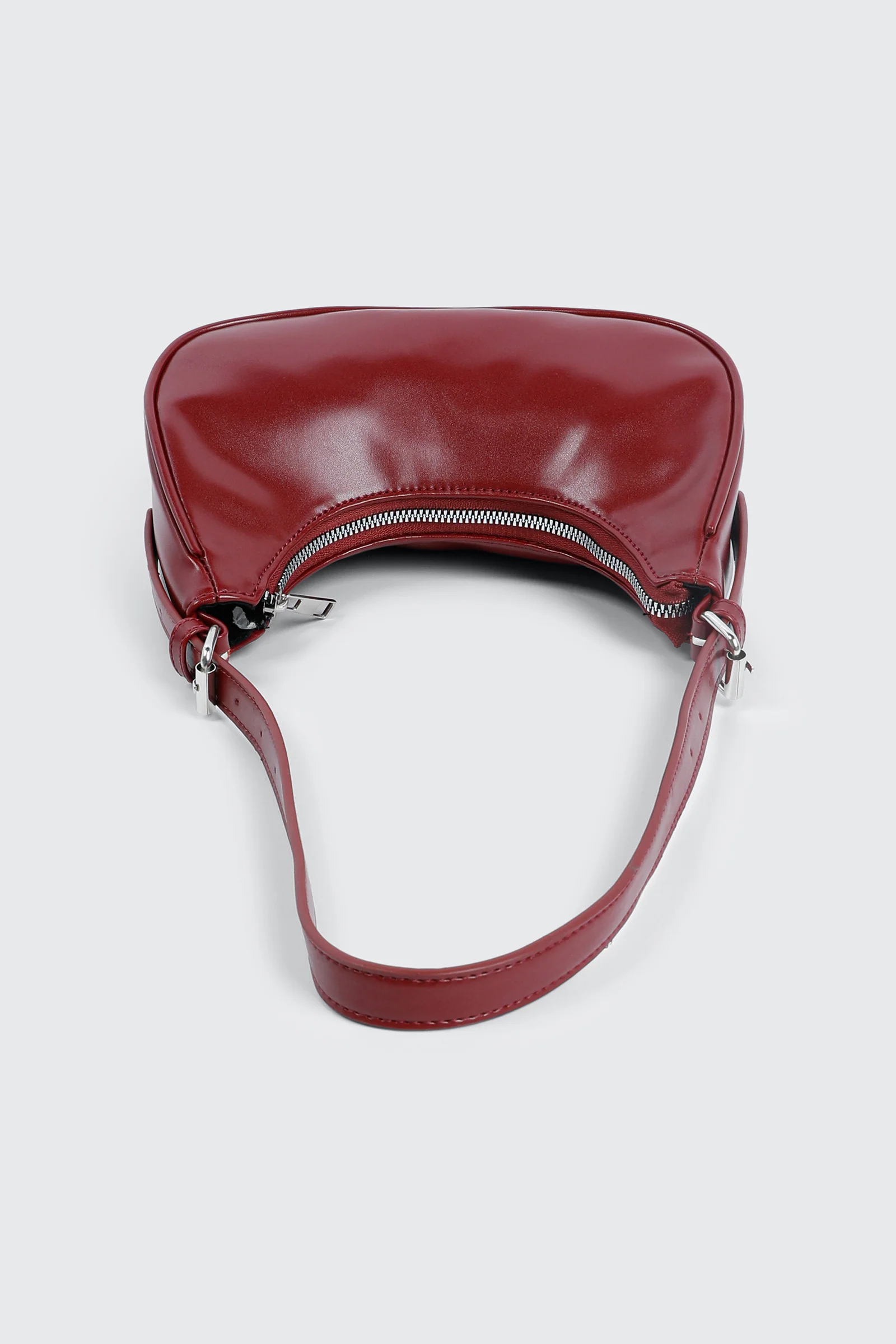 Faux Leather Shoulder Bag - Image 4