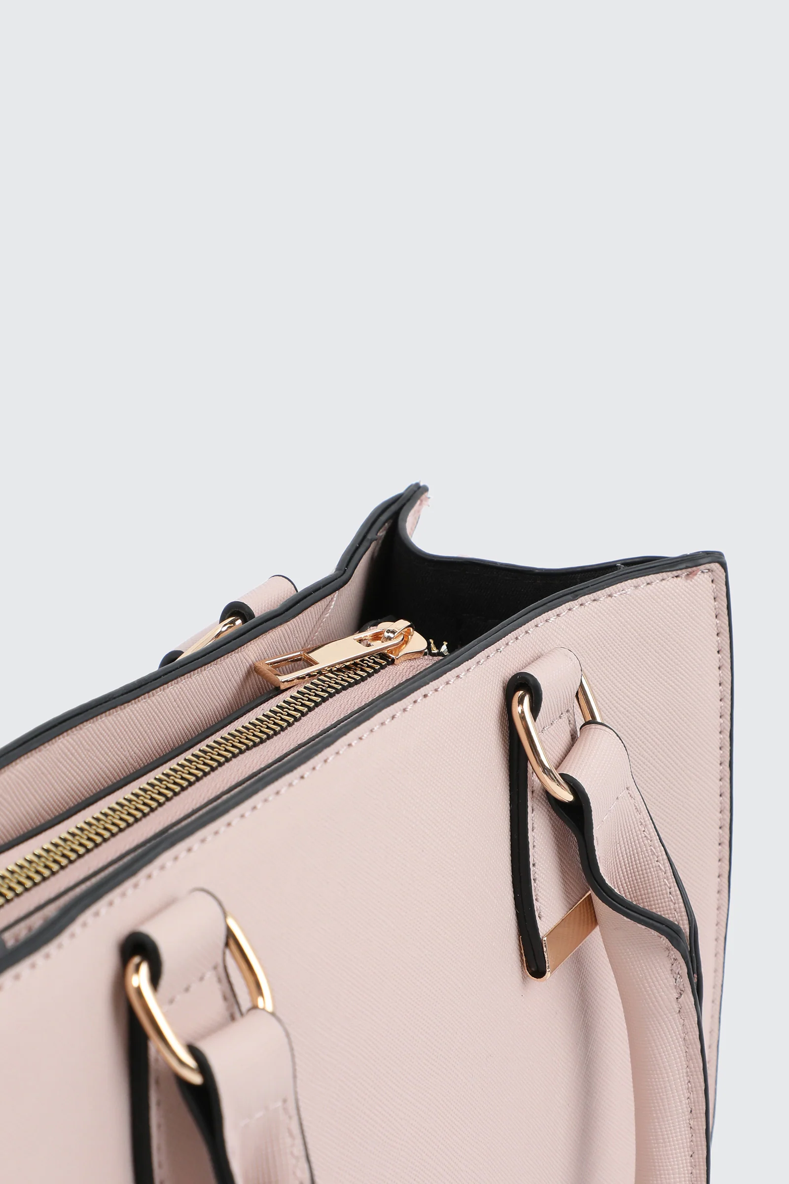 Faux leather Small Structured Handbag - Image 3