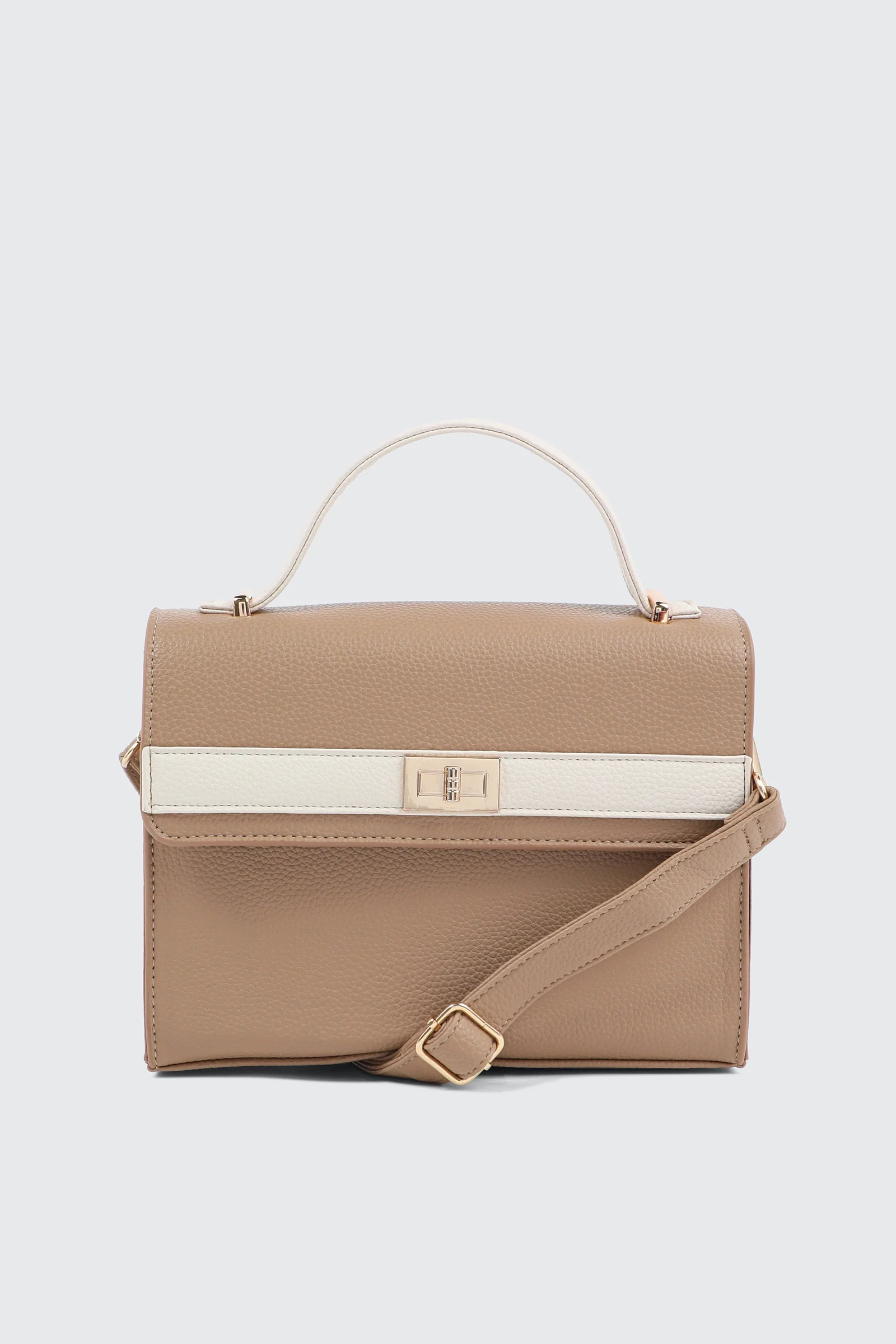 Faux leather Square Handbag
