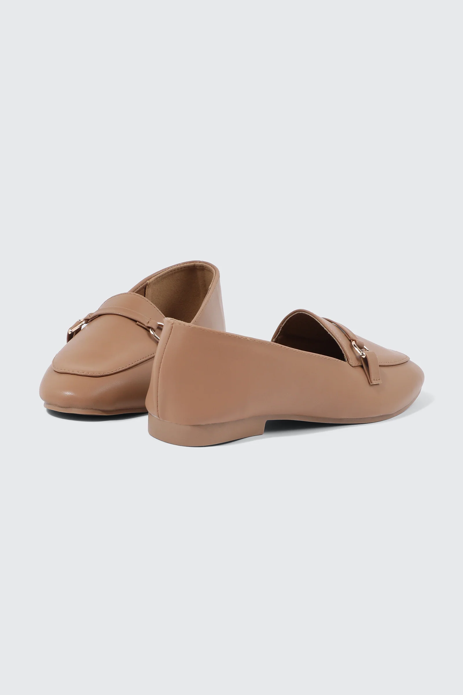 Faux Leather Square Toe Loafers - Image 3