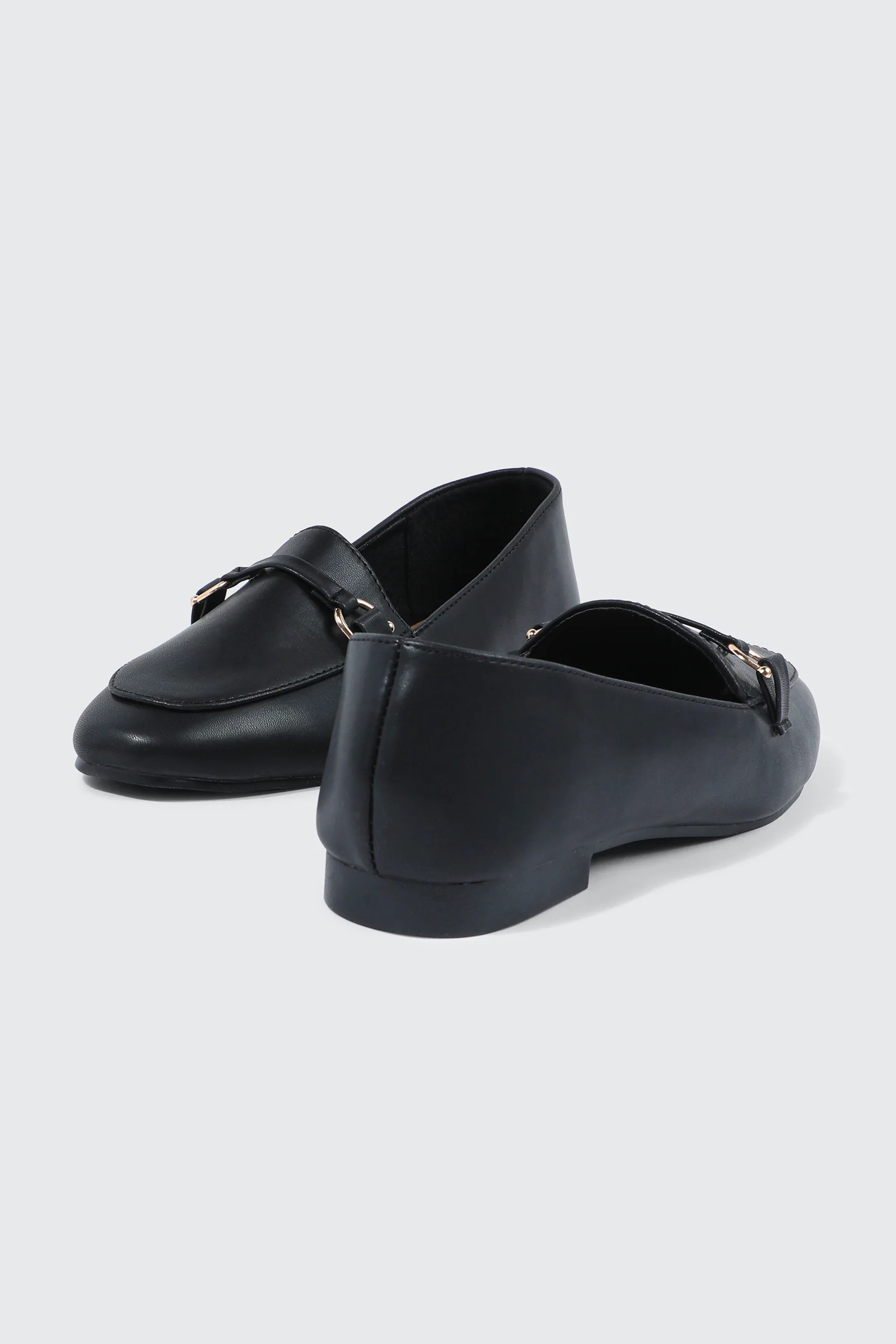 Faux Leather Square Toe Loafers - Image 3