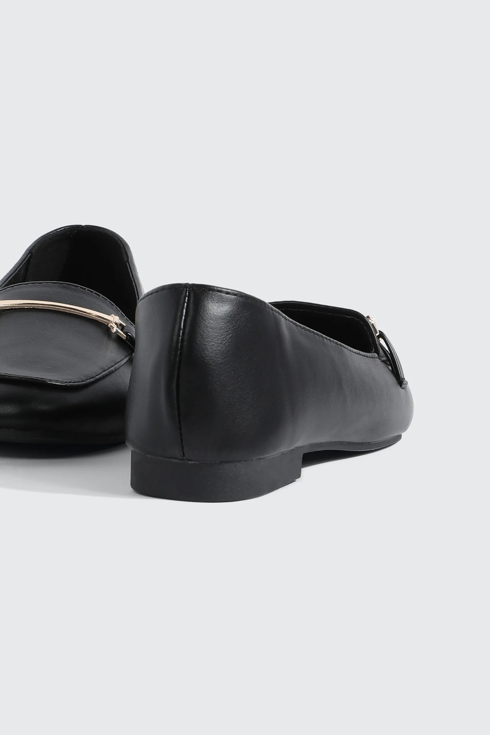 Faux Leather Square Toe Loafers - Image 3