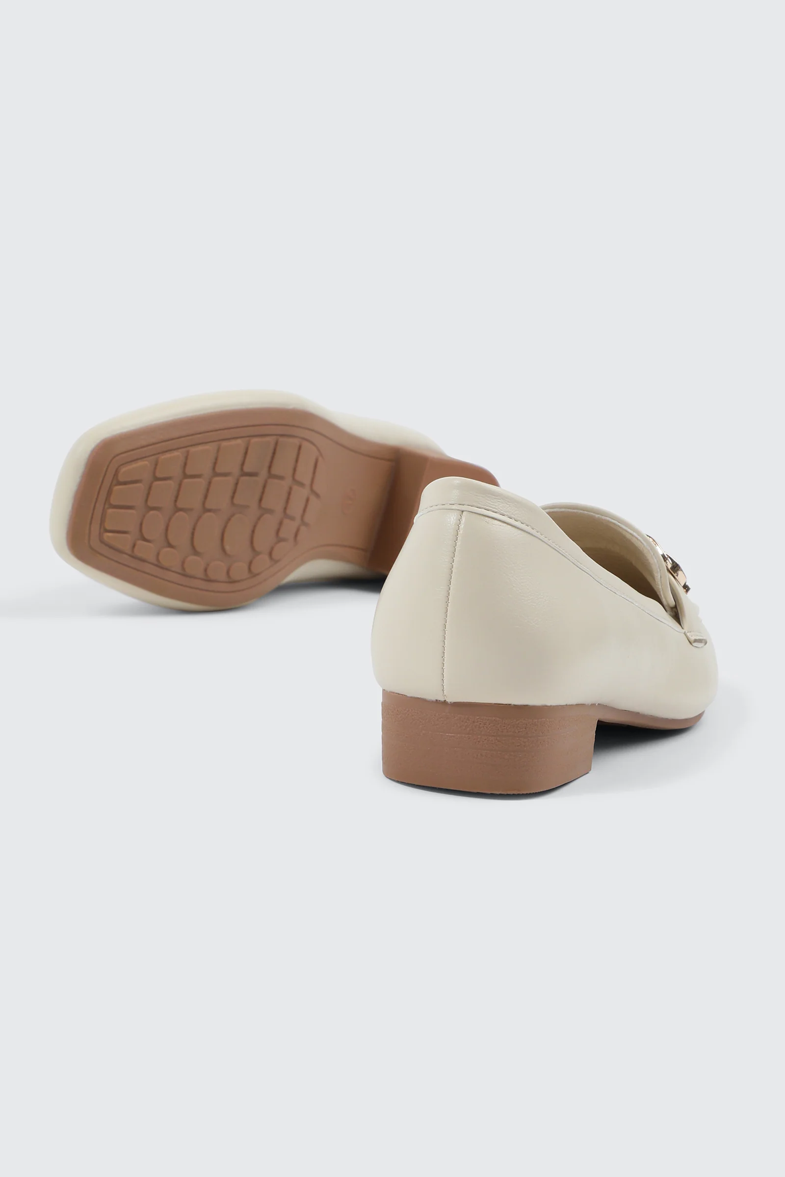 Faux Leather Square Toe Loafers - Image 3