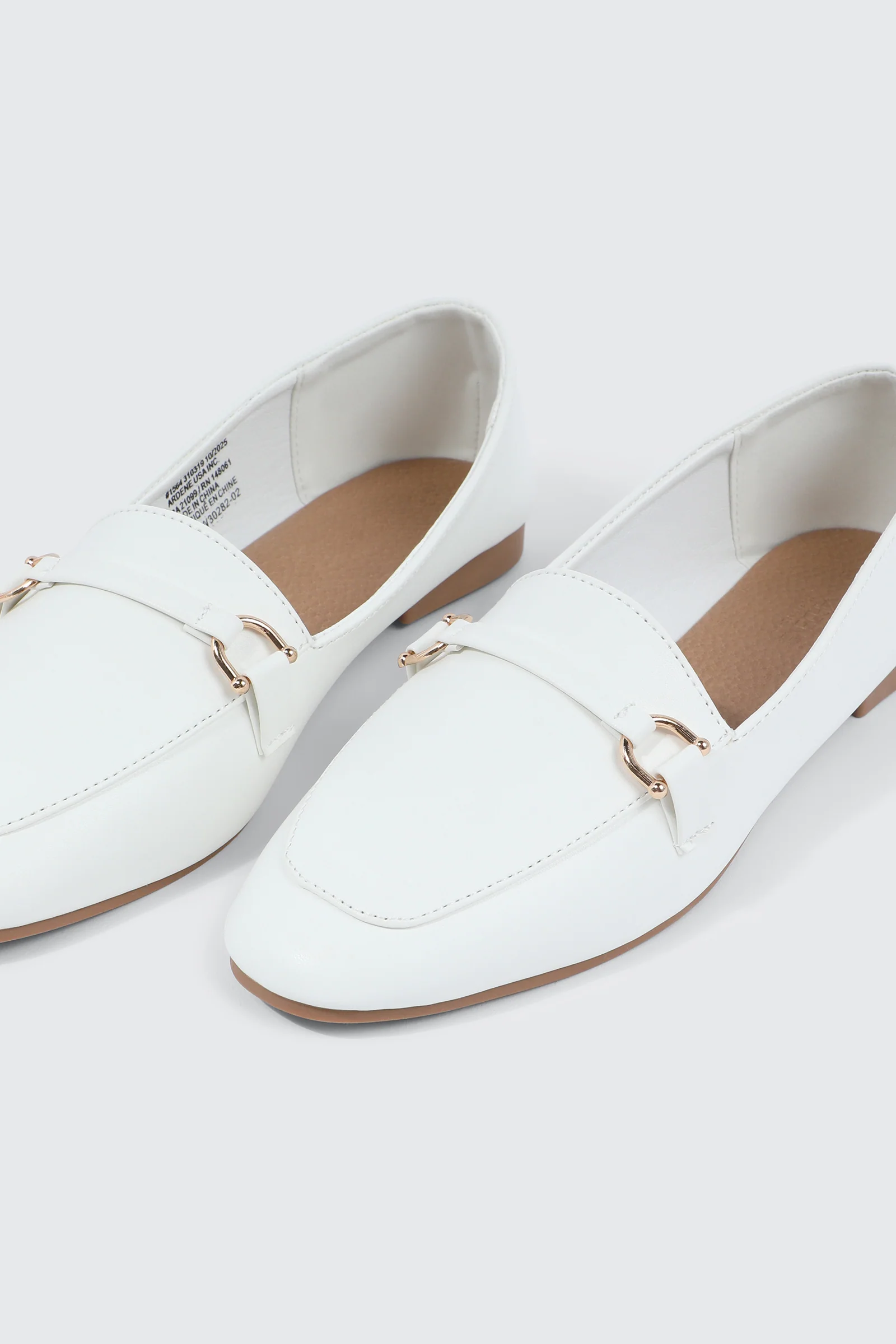 Faux Leather Square Toe Loafers - Image 2