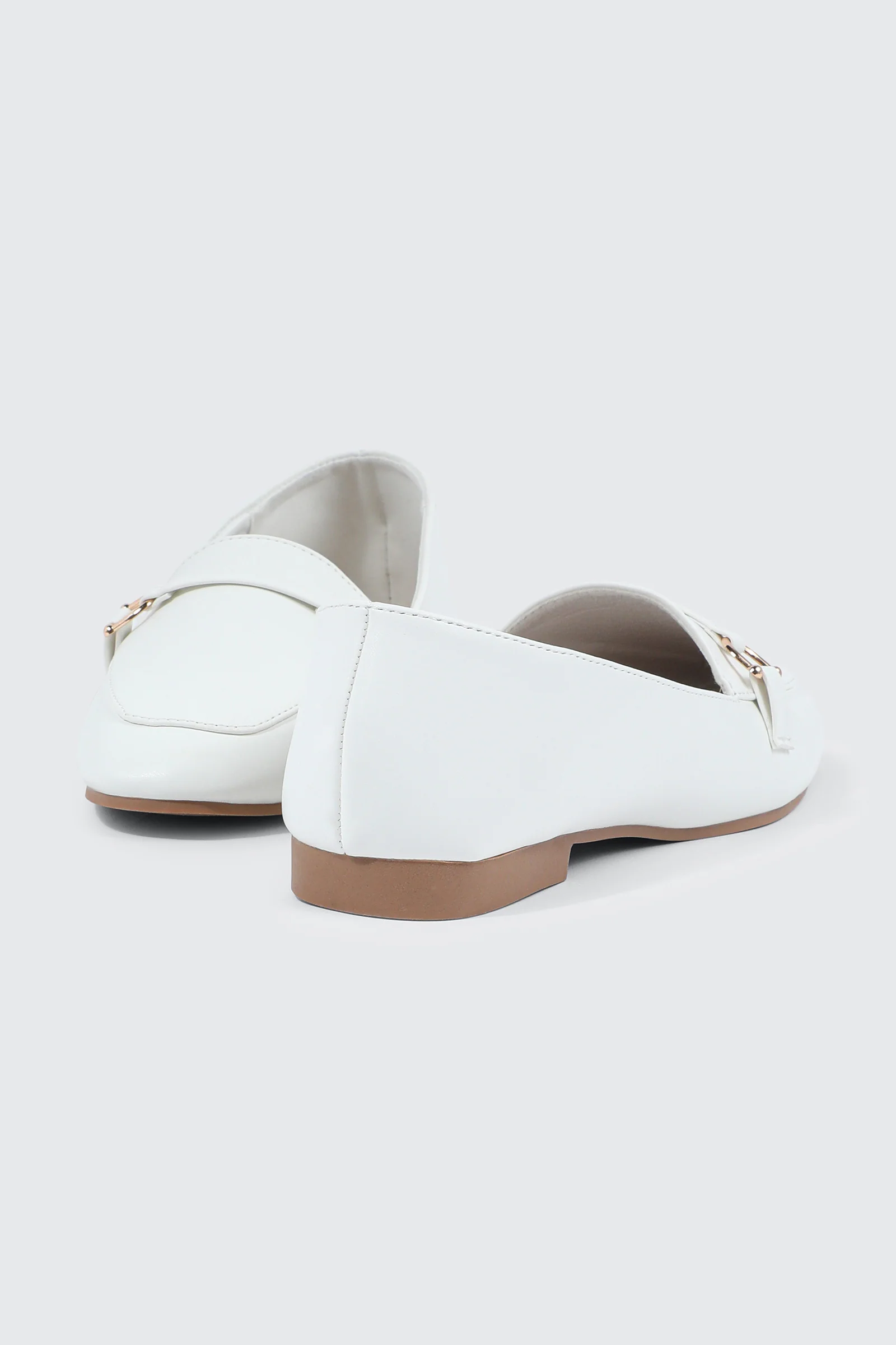 Faux Leather Square Toe Loafers - Image 3