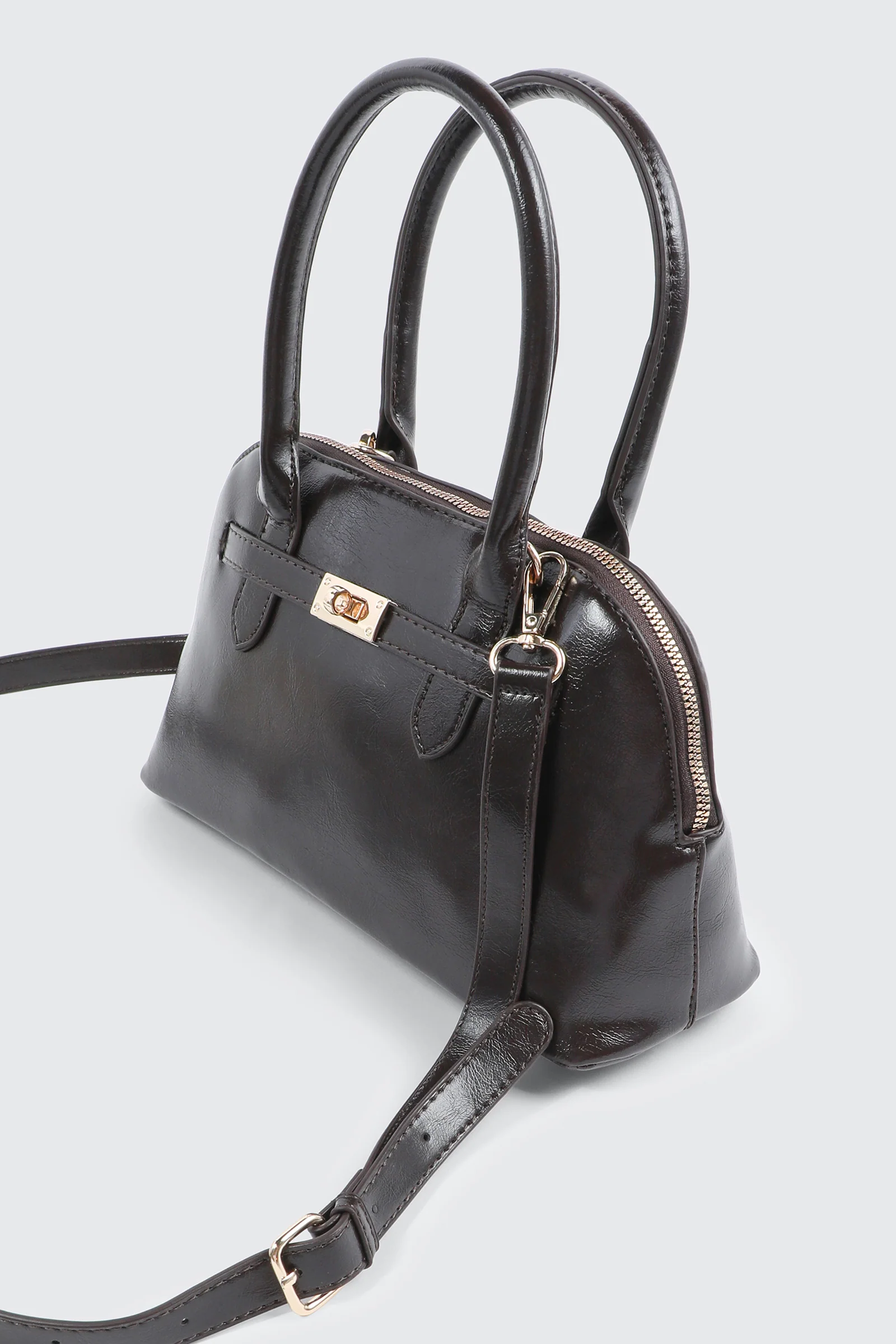 Faux Leather Tote Bag - Image 3