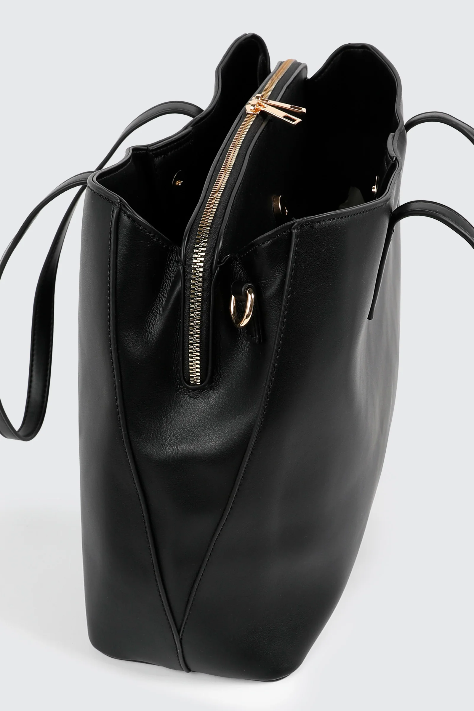 Faux Leather Tote Bag - Image 3