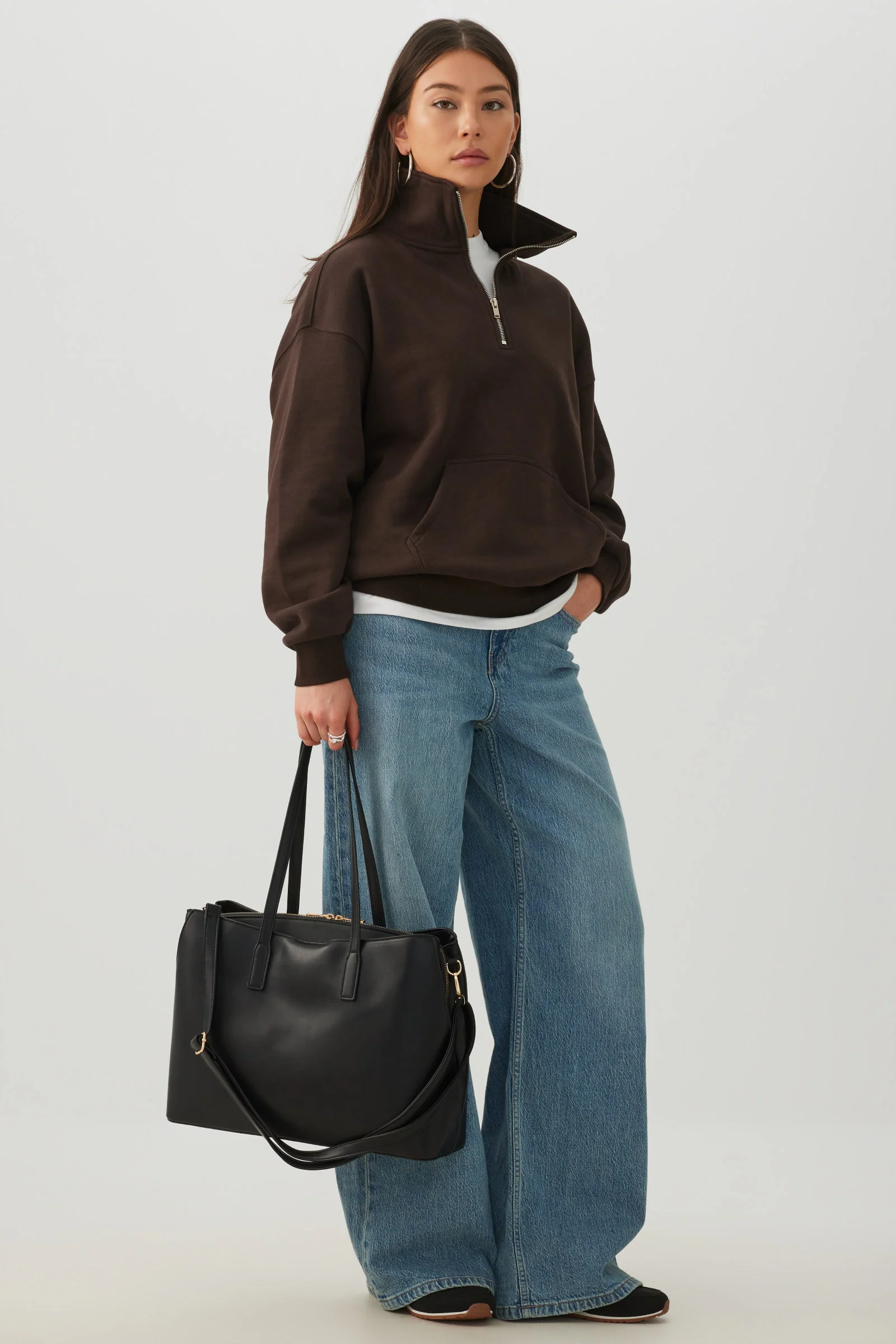 Faux Leather Tote Bag - Image 4