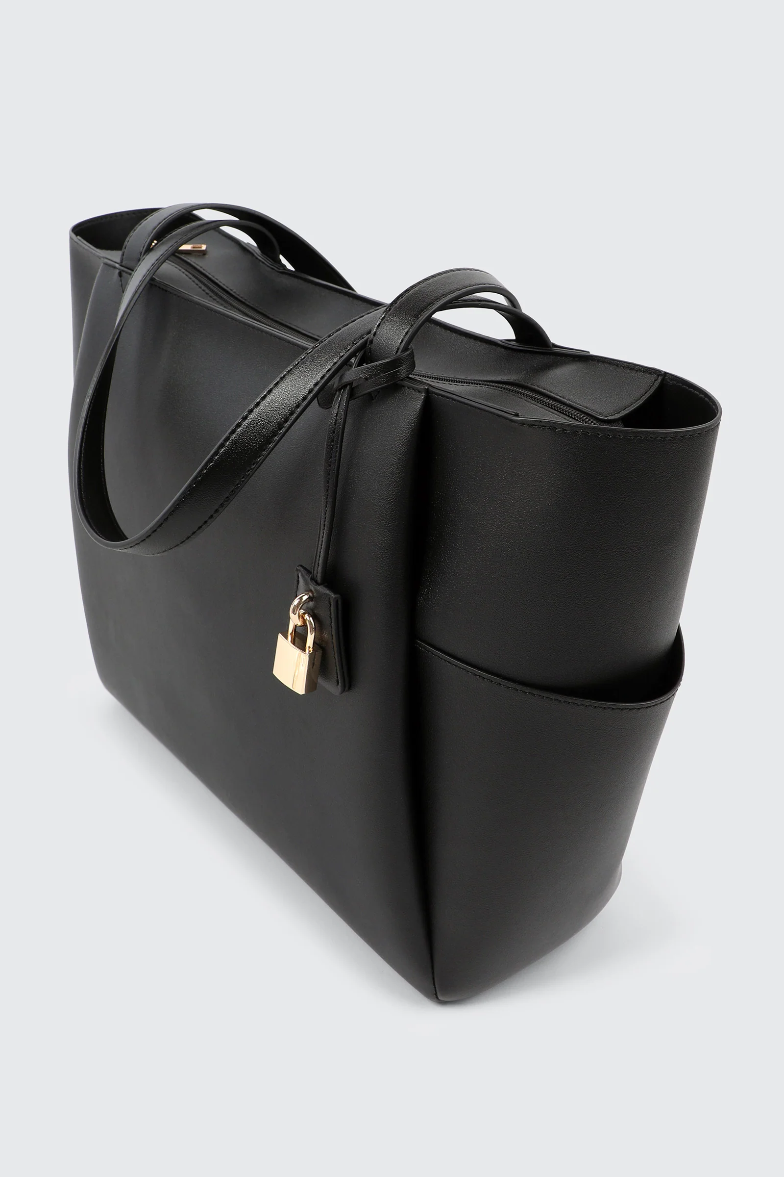 Faux Leather Tote Bag - Image 3