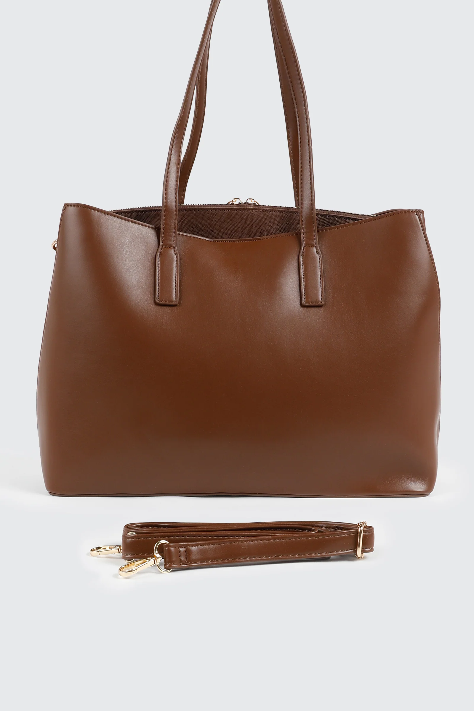 Faux Leather Tote Bag - Image 2
