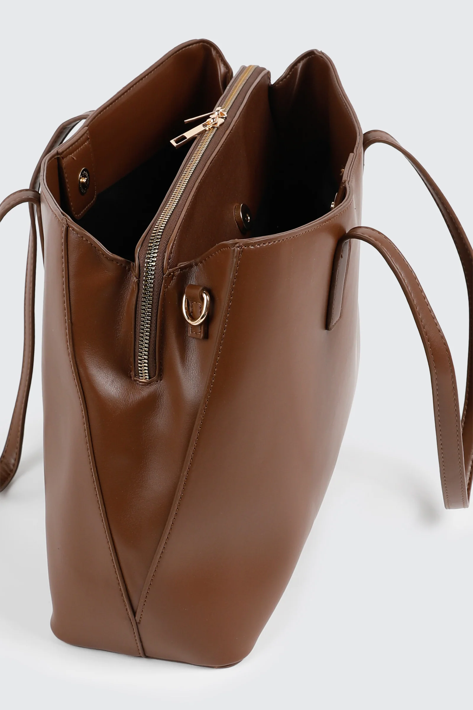 Faux Leather Tote Bag - Image 3