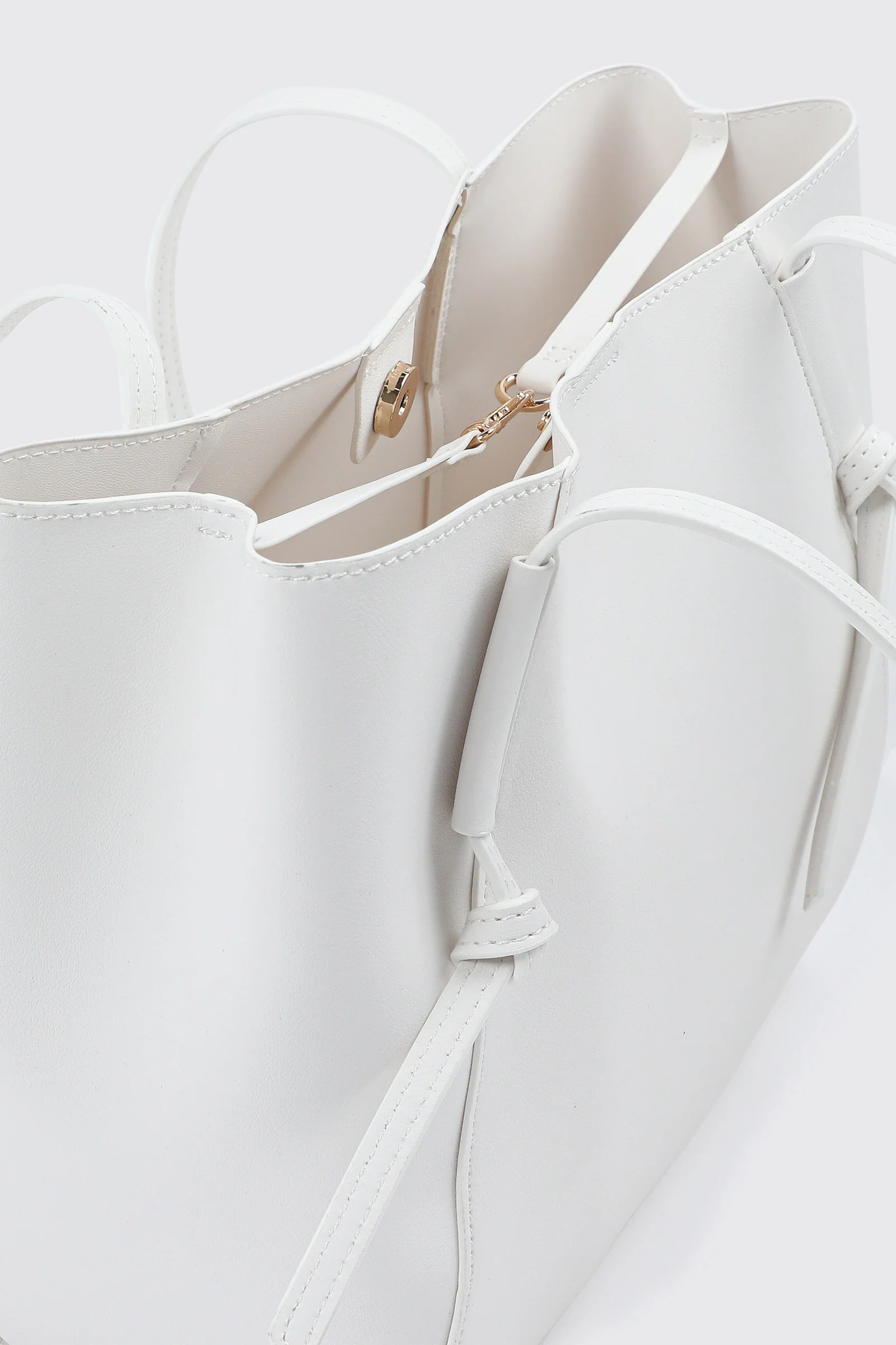 Faux Leather Tote Bag - Image 4