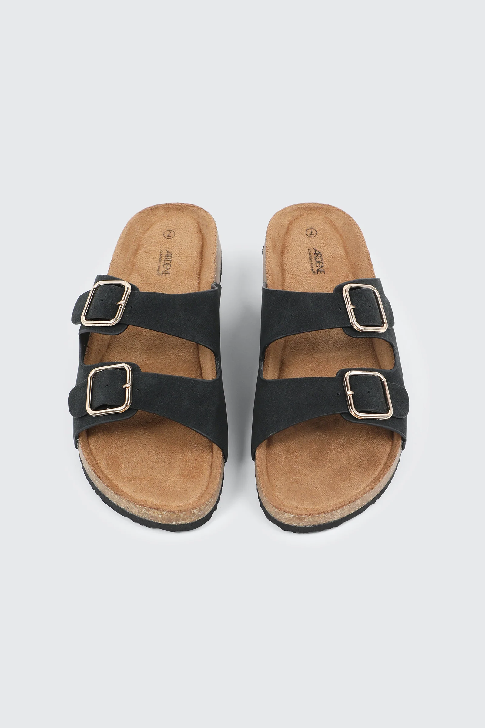Faux Leather Two-Buckle Sandals - Image 4