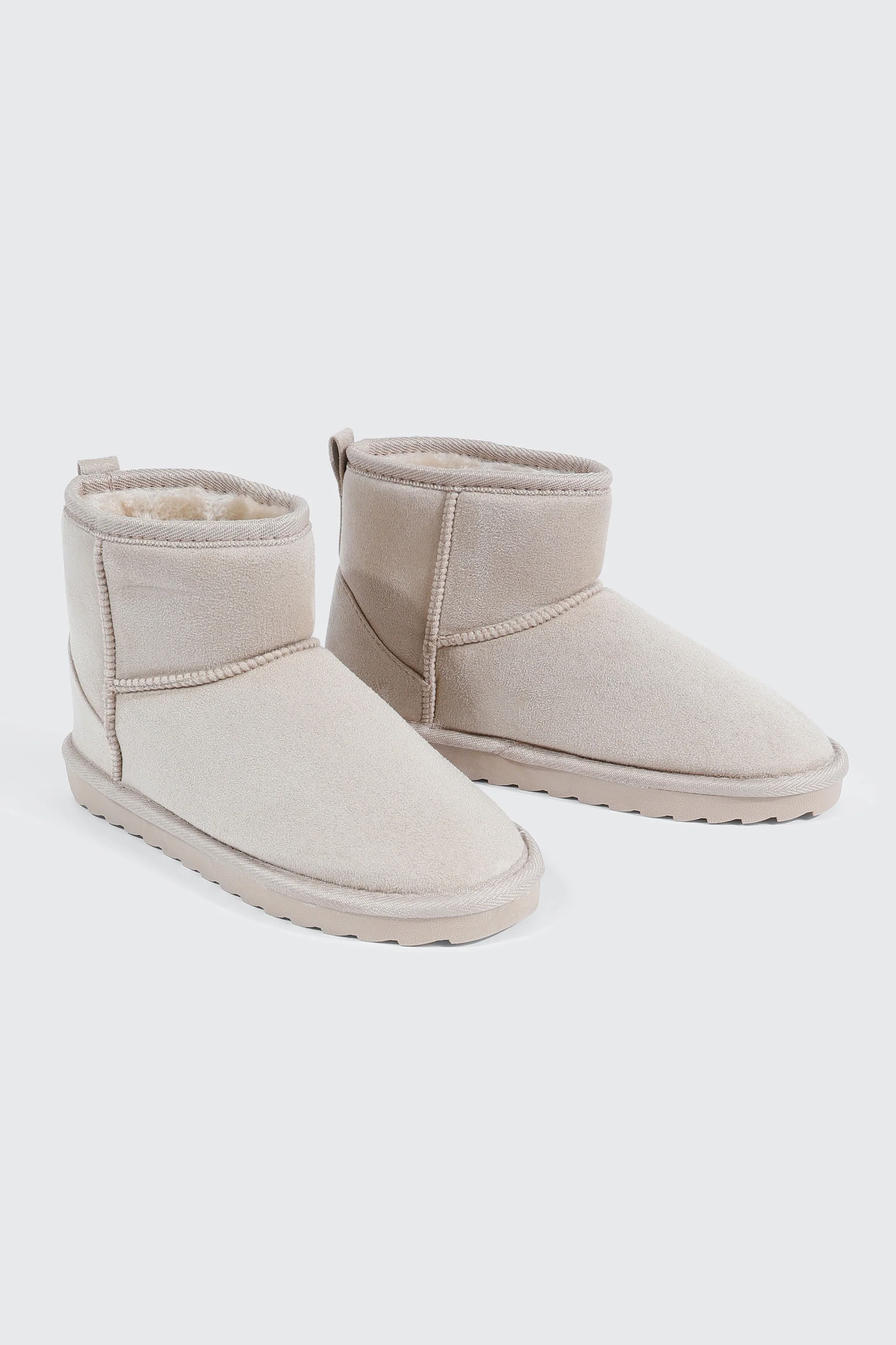 Faux Sheepskin Ankle Boots - Image 2
