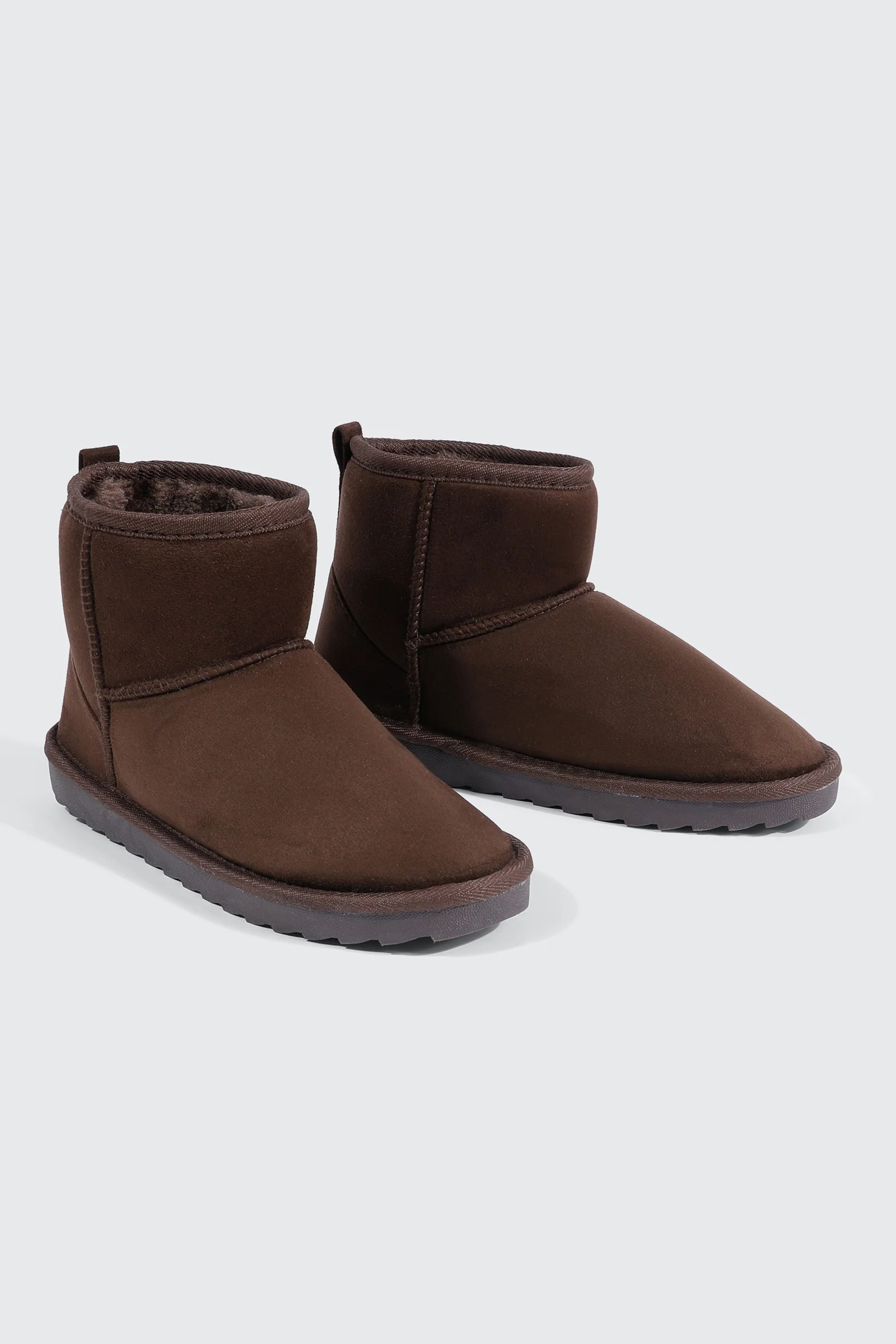 Faux Sheepskin Ankle Boots - Image 2