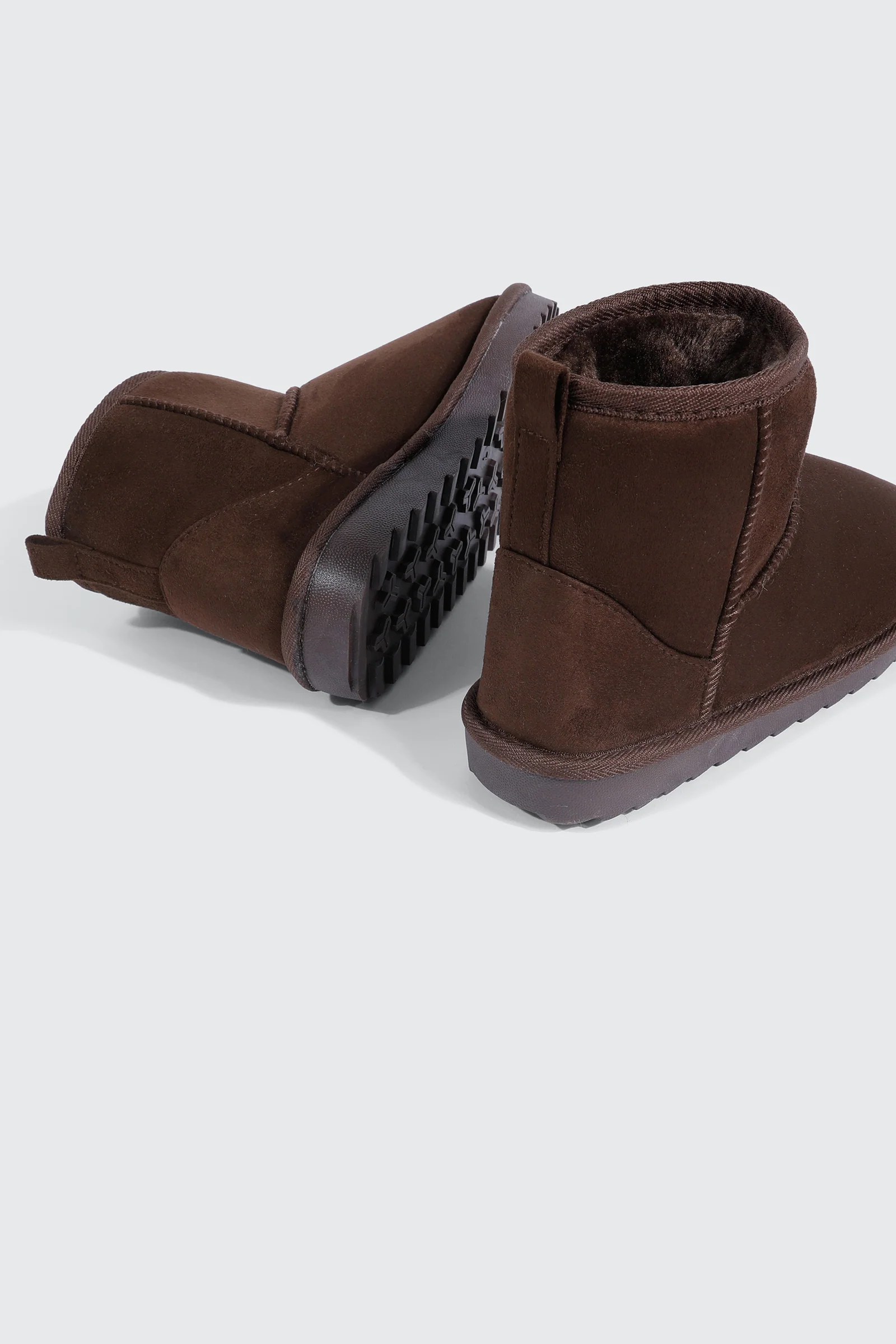 Faux Sheepskin Ankle Boots - Image 3