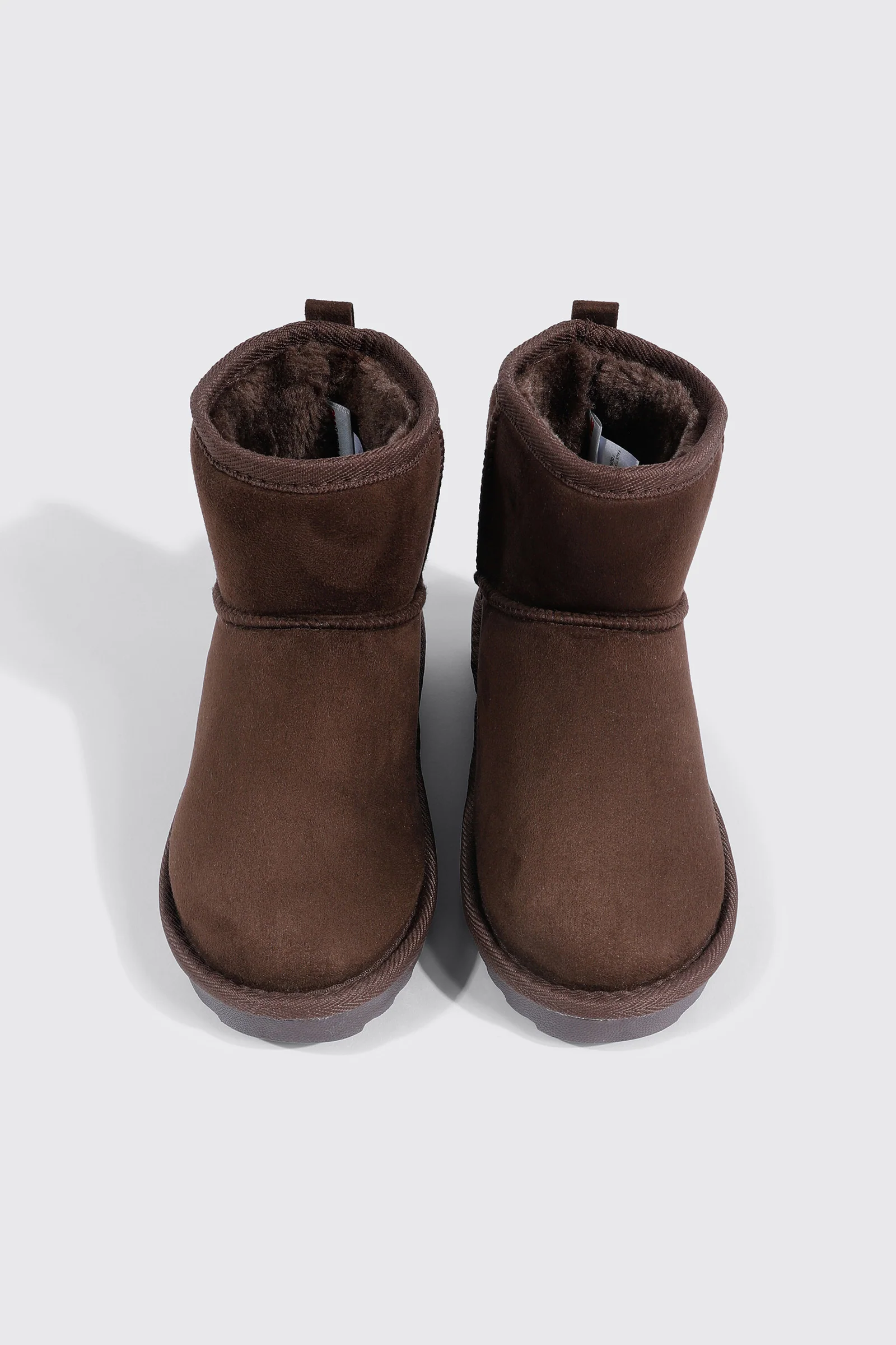 Faux Sheepskin Ankle Boots - Image 4