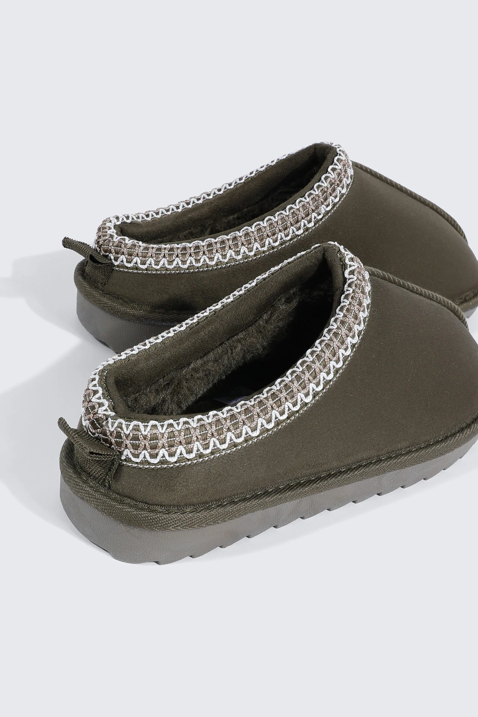 Faux Sheepskin Clogs - Image 3