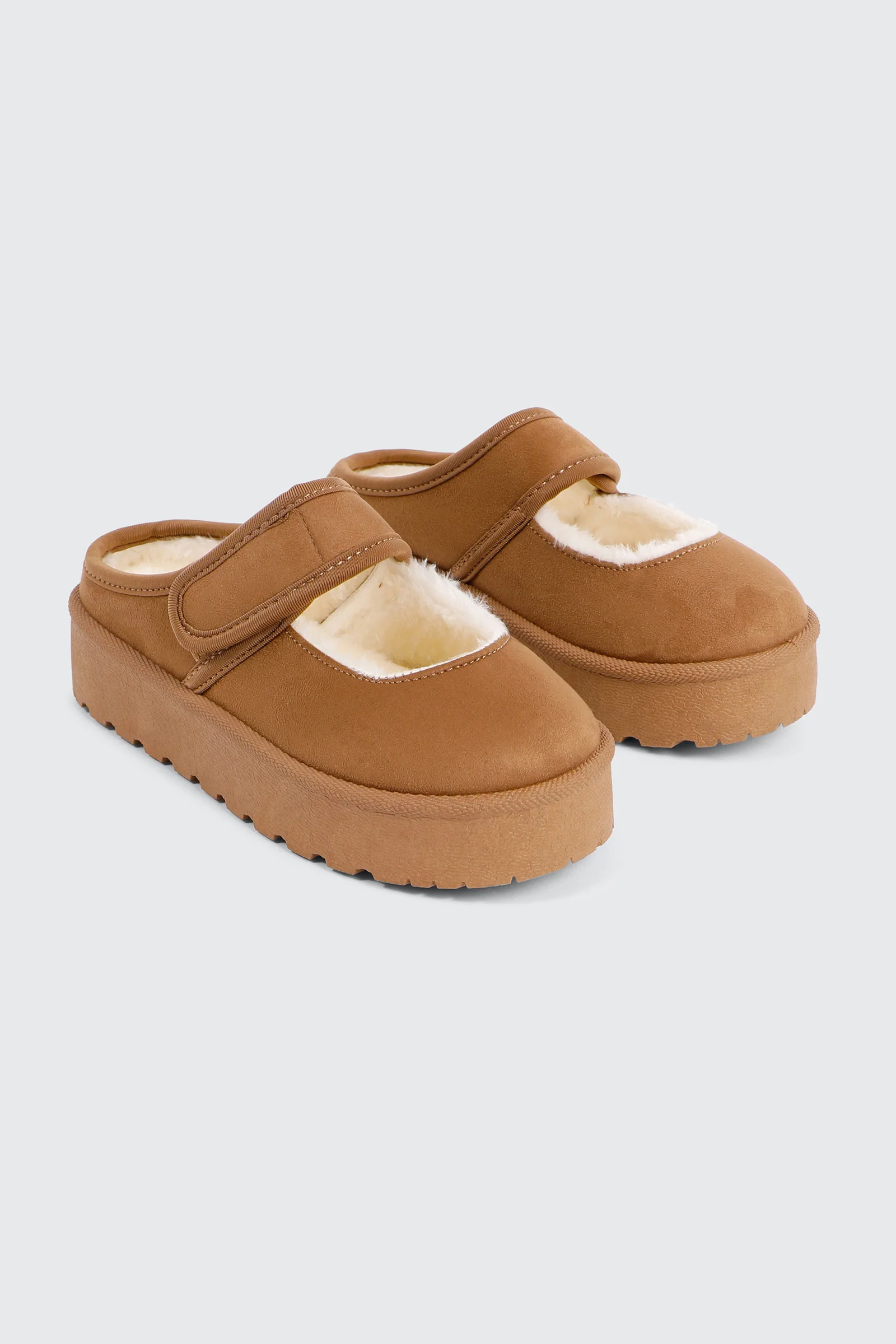 Faux Sheepskin Mary Janes - Image 2