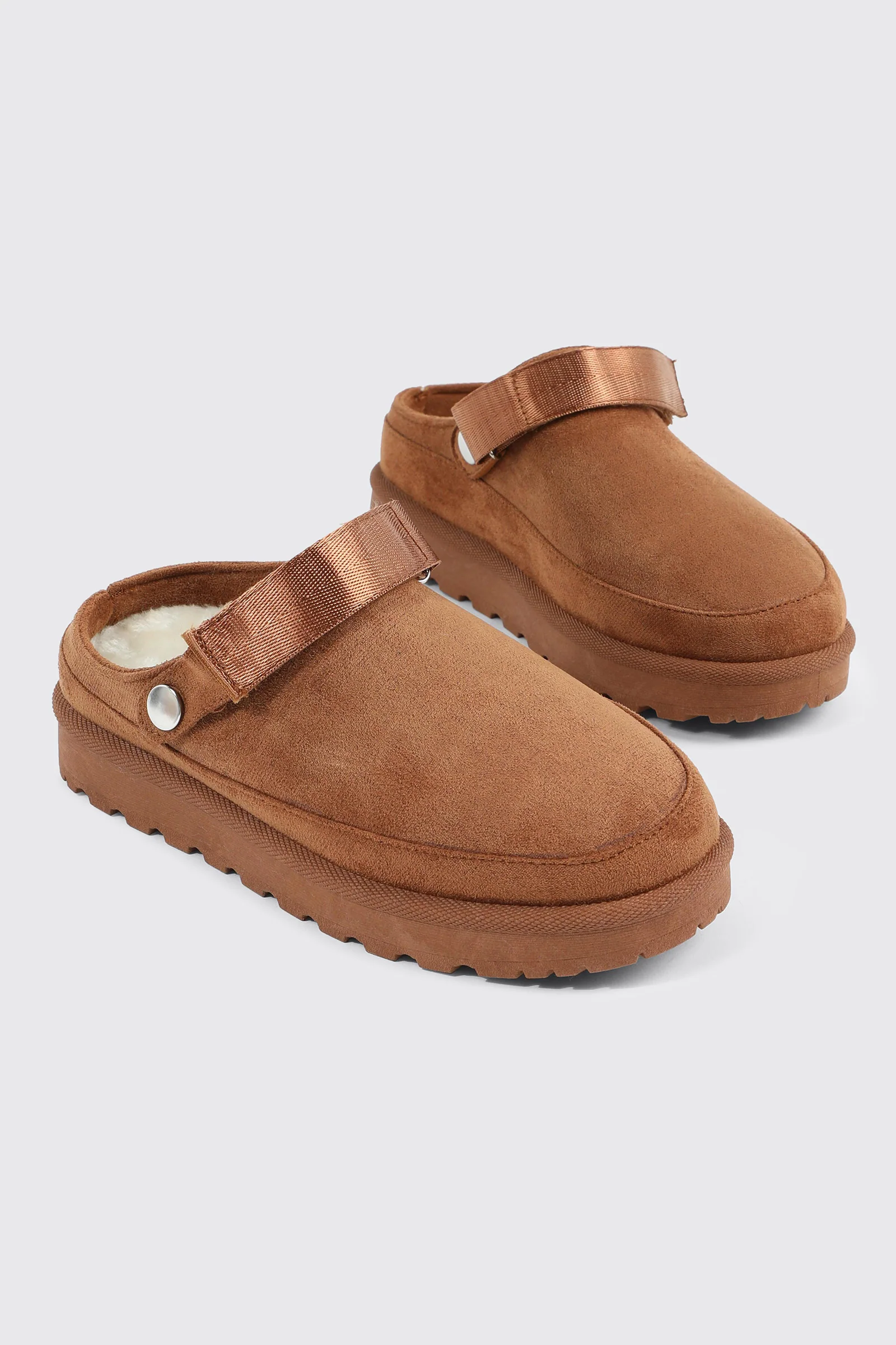 Faux Sheepskin Mules - Image 2