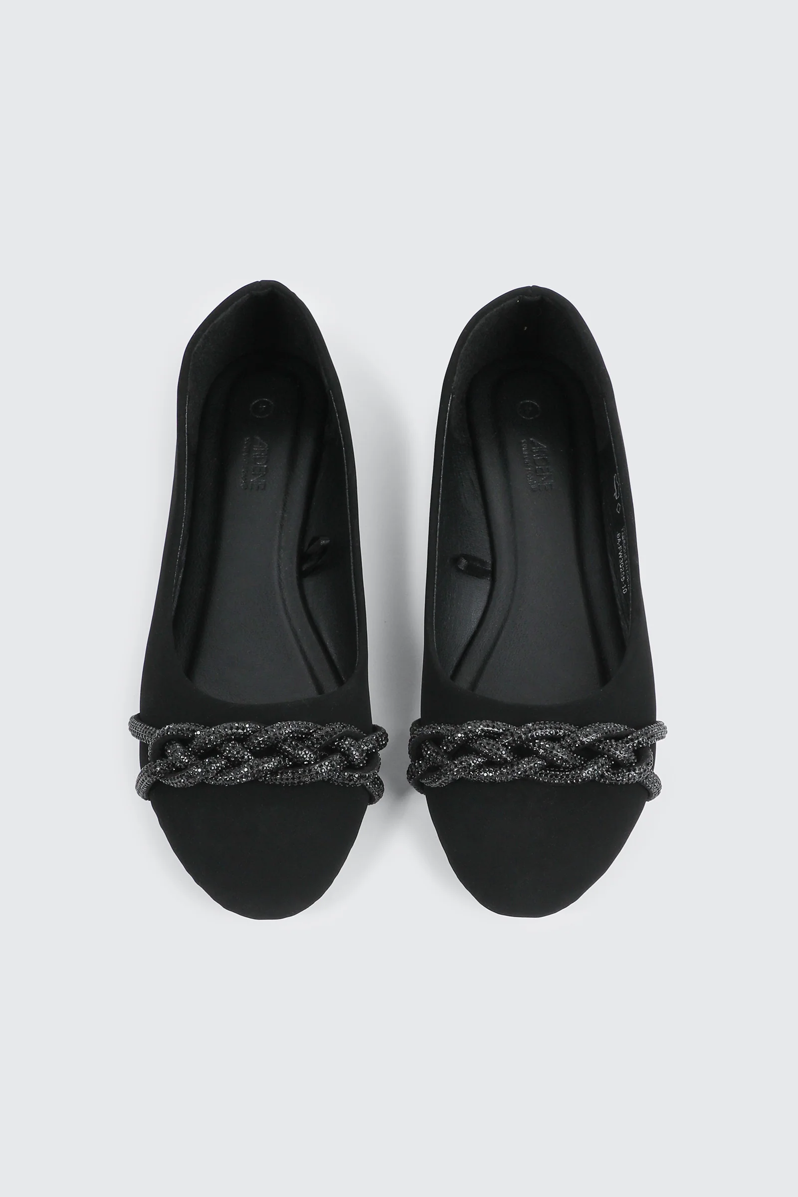 Faux Suede Ballet Flats with Braided Detail - Image 4