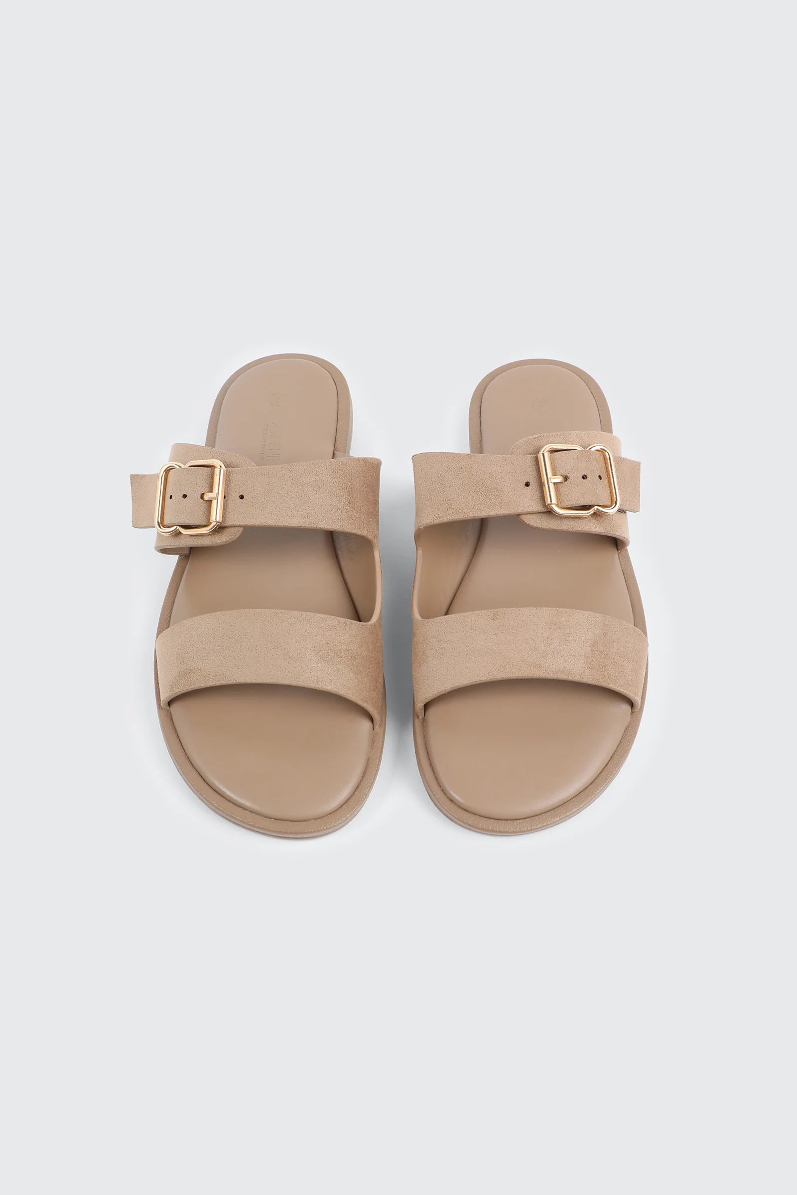 Faux Suede Flat Sandals - Image 4