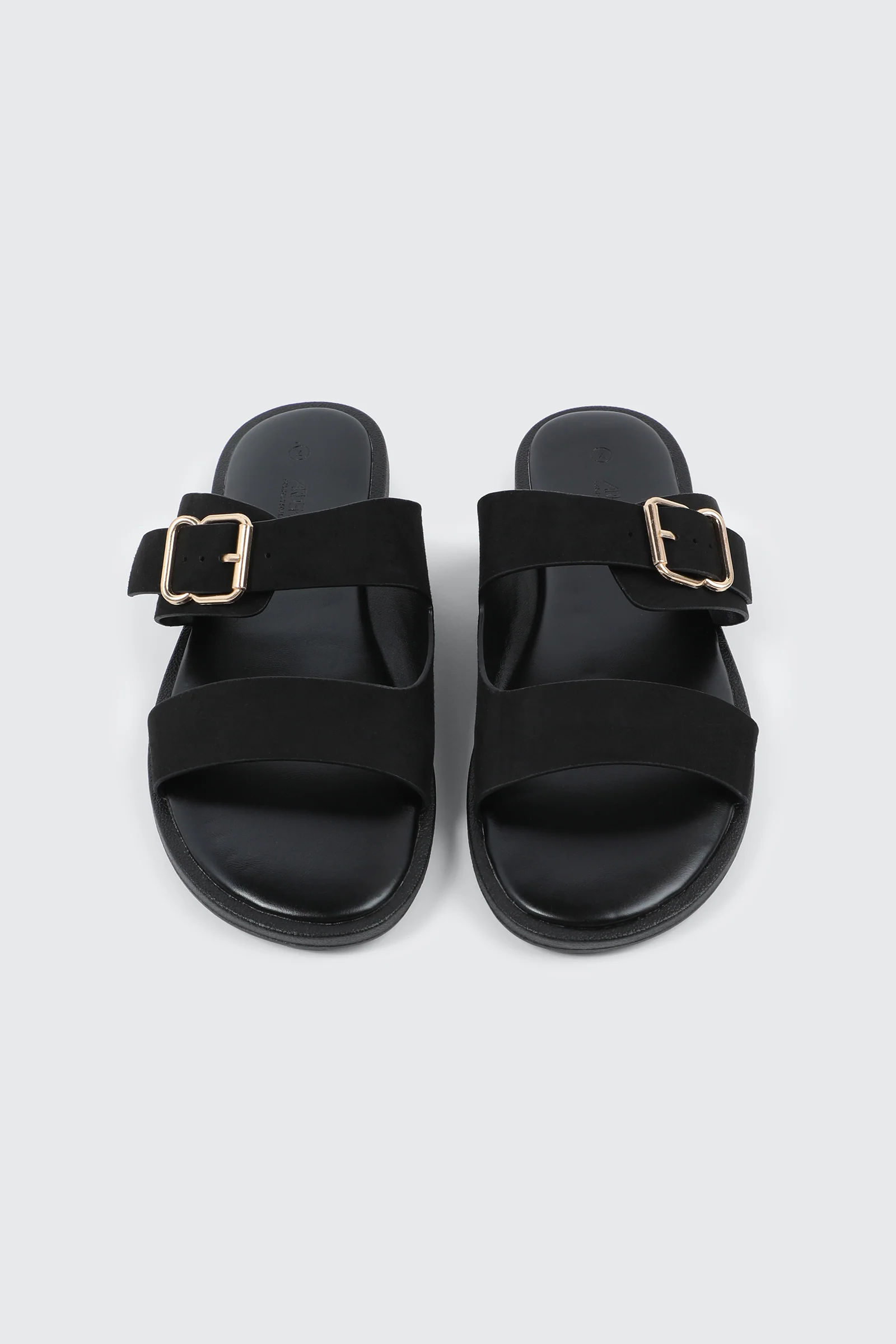 Faux Suede Flat Sandals - Image 4