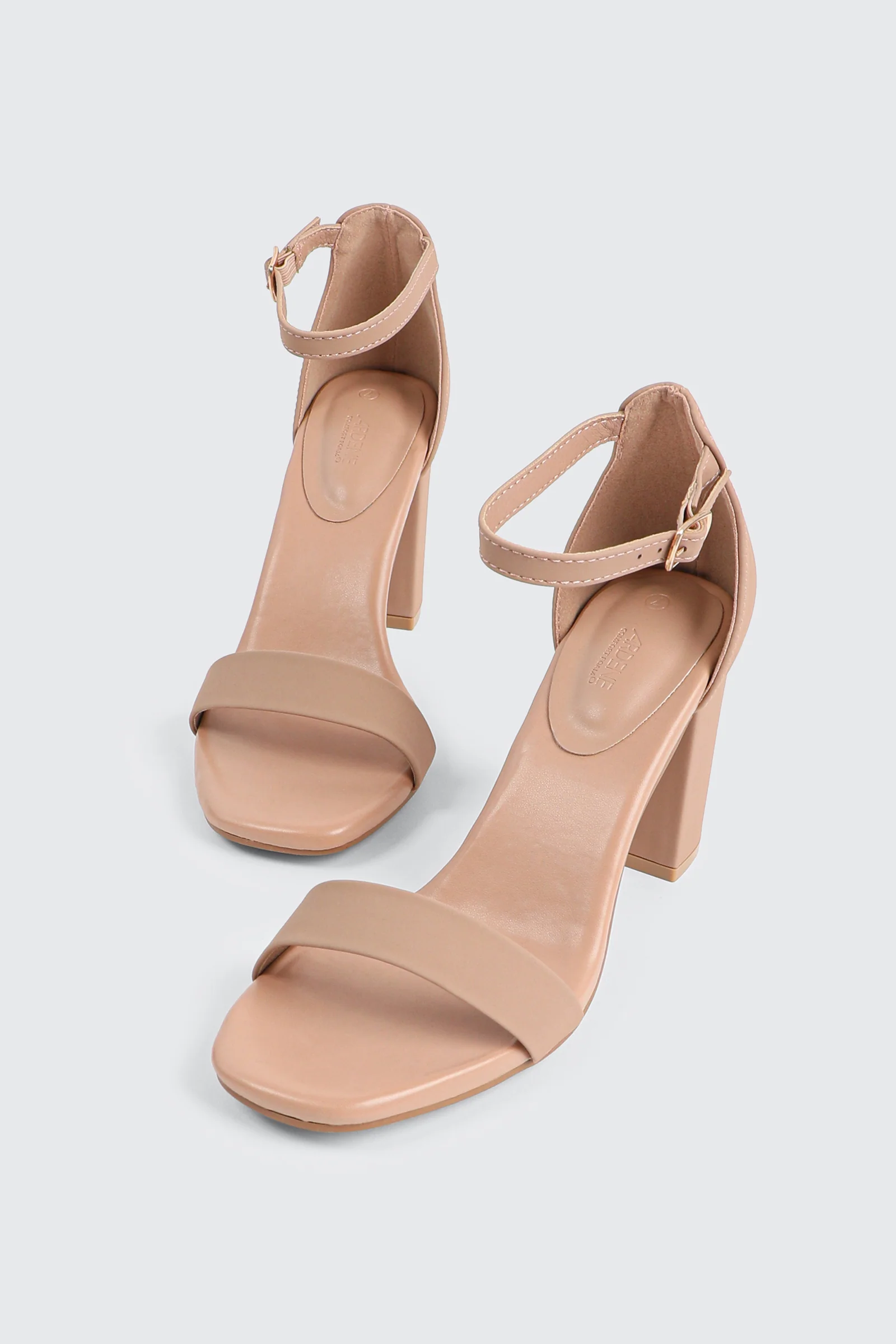 Faux Suede High Heel Sandals - Image 4