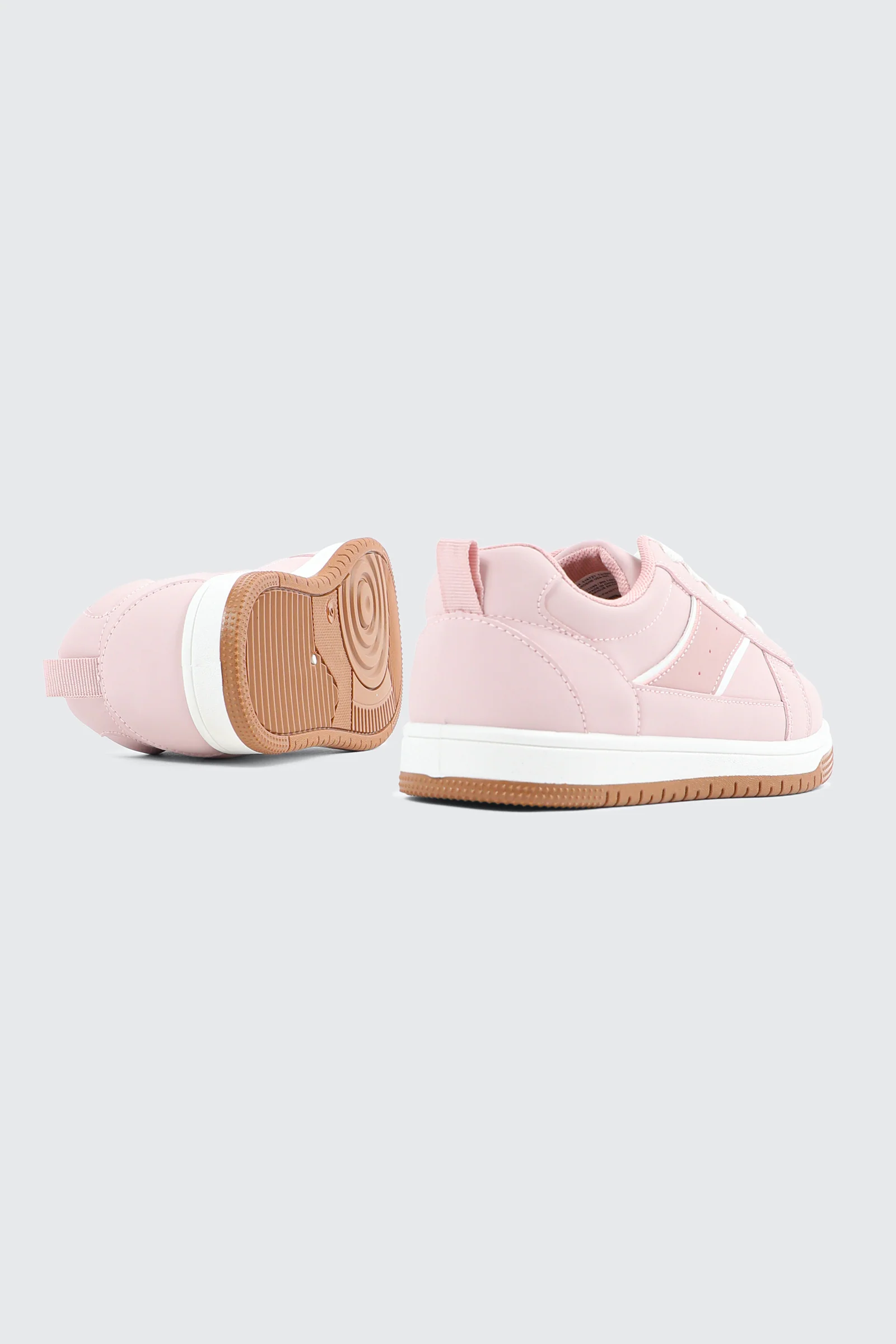 Faux Suede Lace Up Sneakers - Image 3