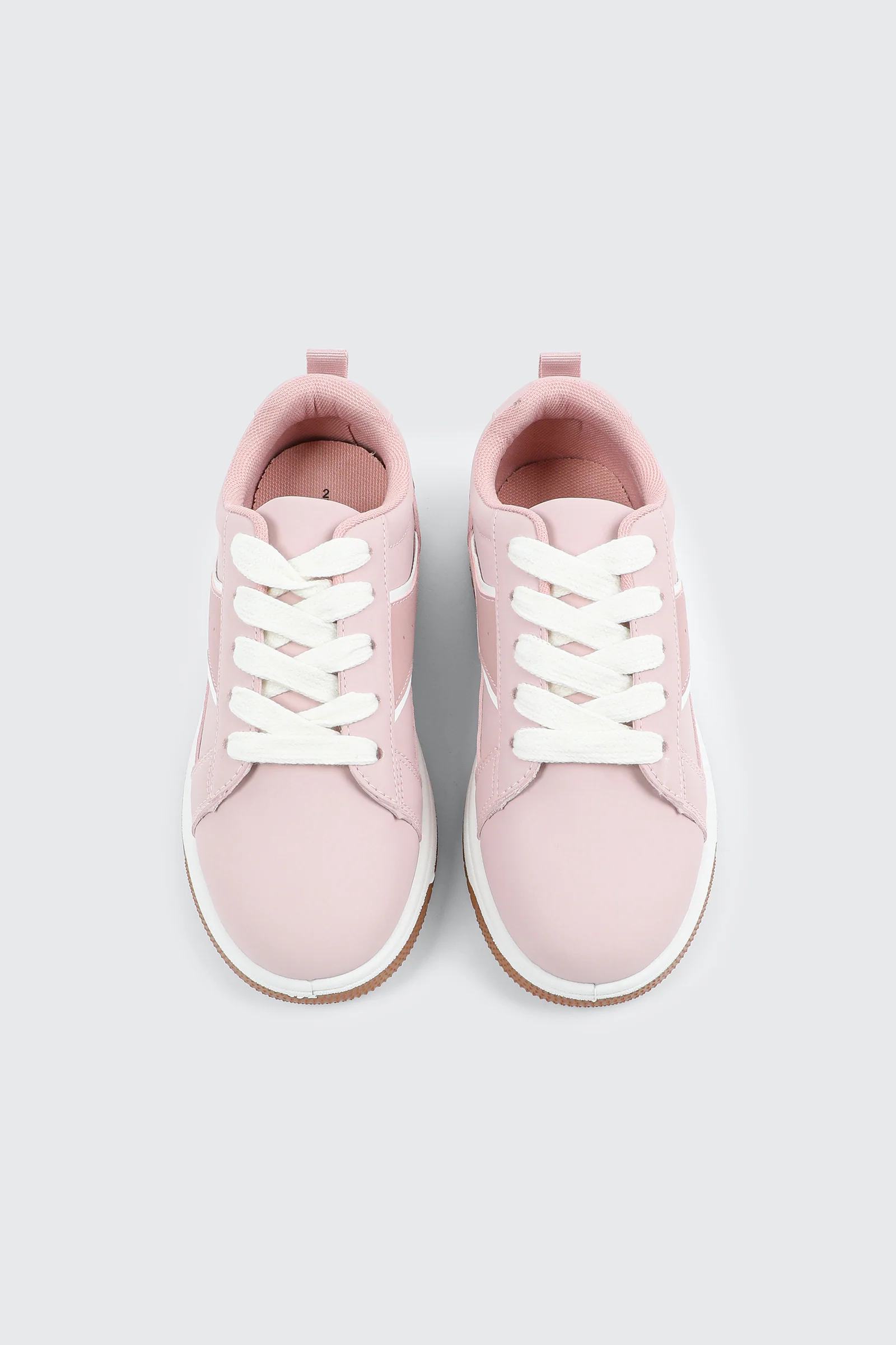 Faux Suede Lace Up Sneakers - Image 4