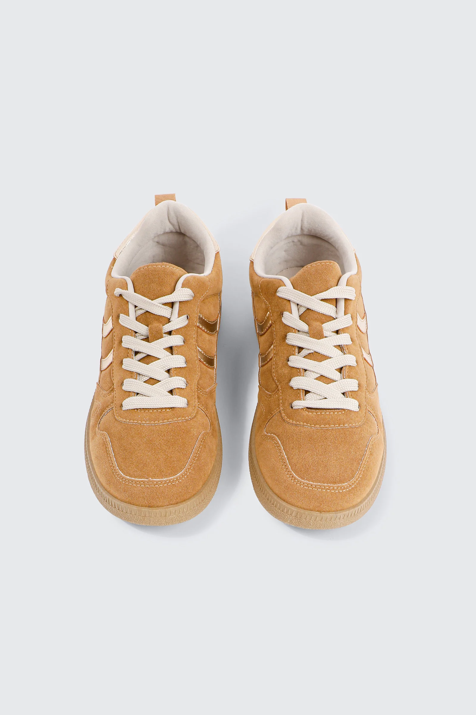 Faux suede & Metallic Sneakers - Image 4