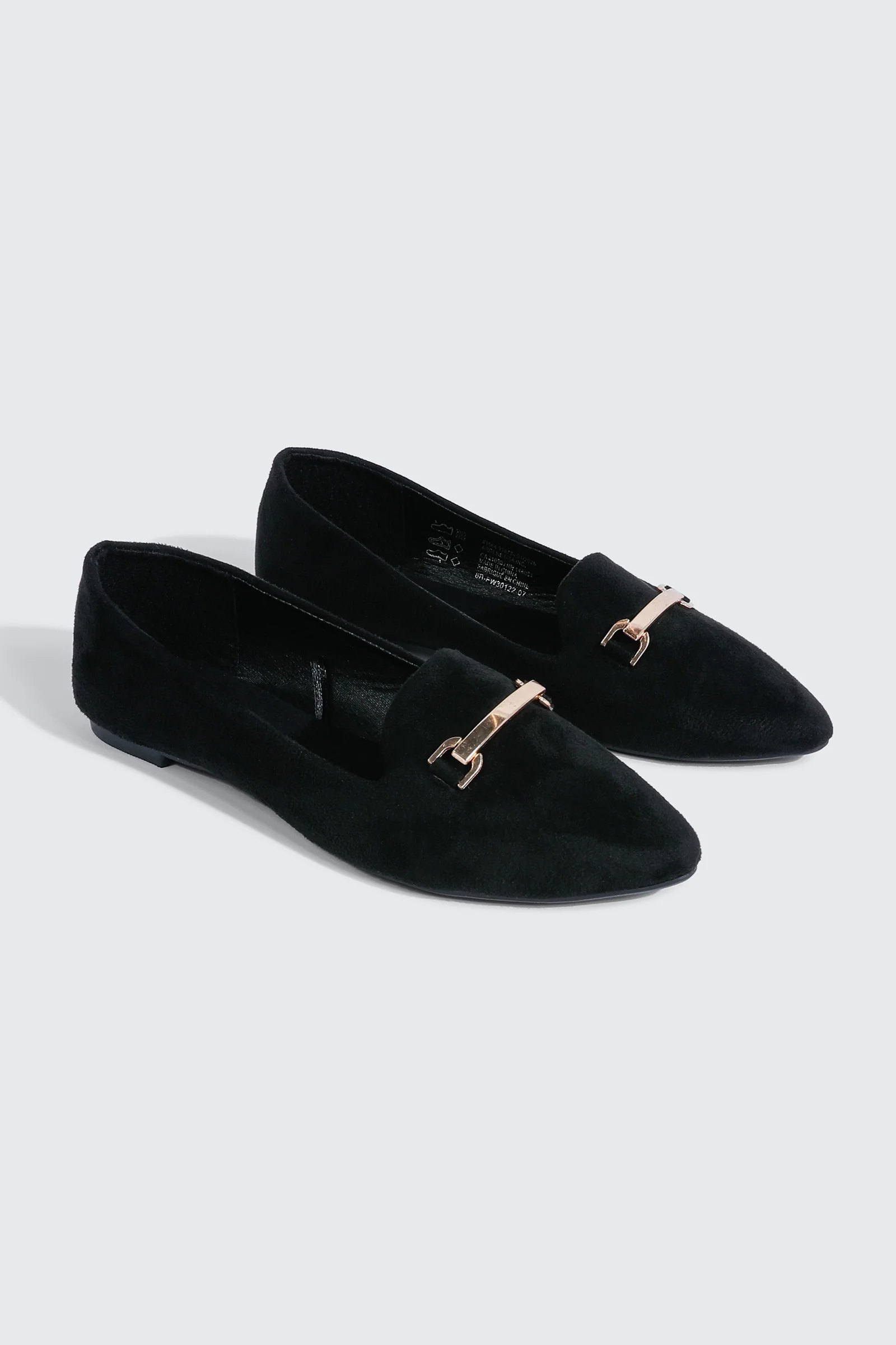 Faux Suede Pointy Toe Flats - Image 2