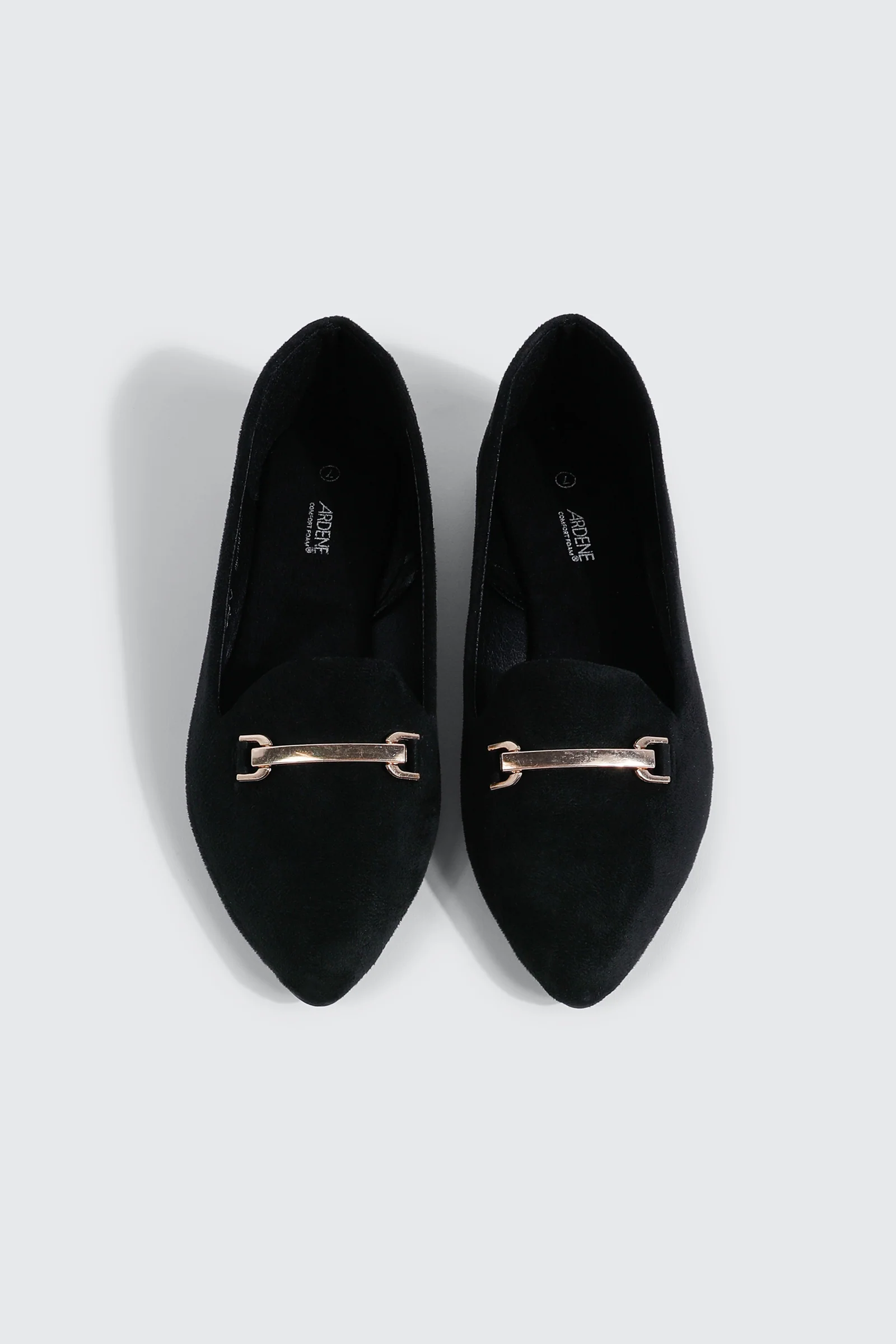 Faux Suede Pointy Toe Flats - Image 4