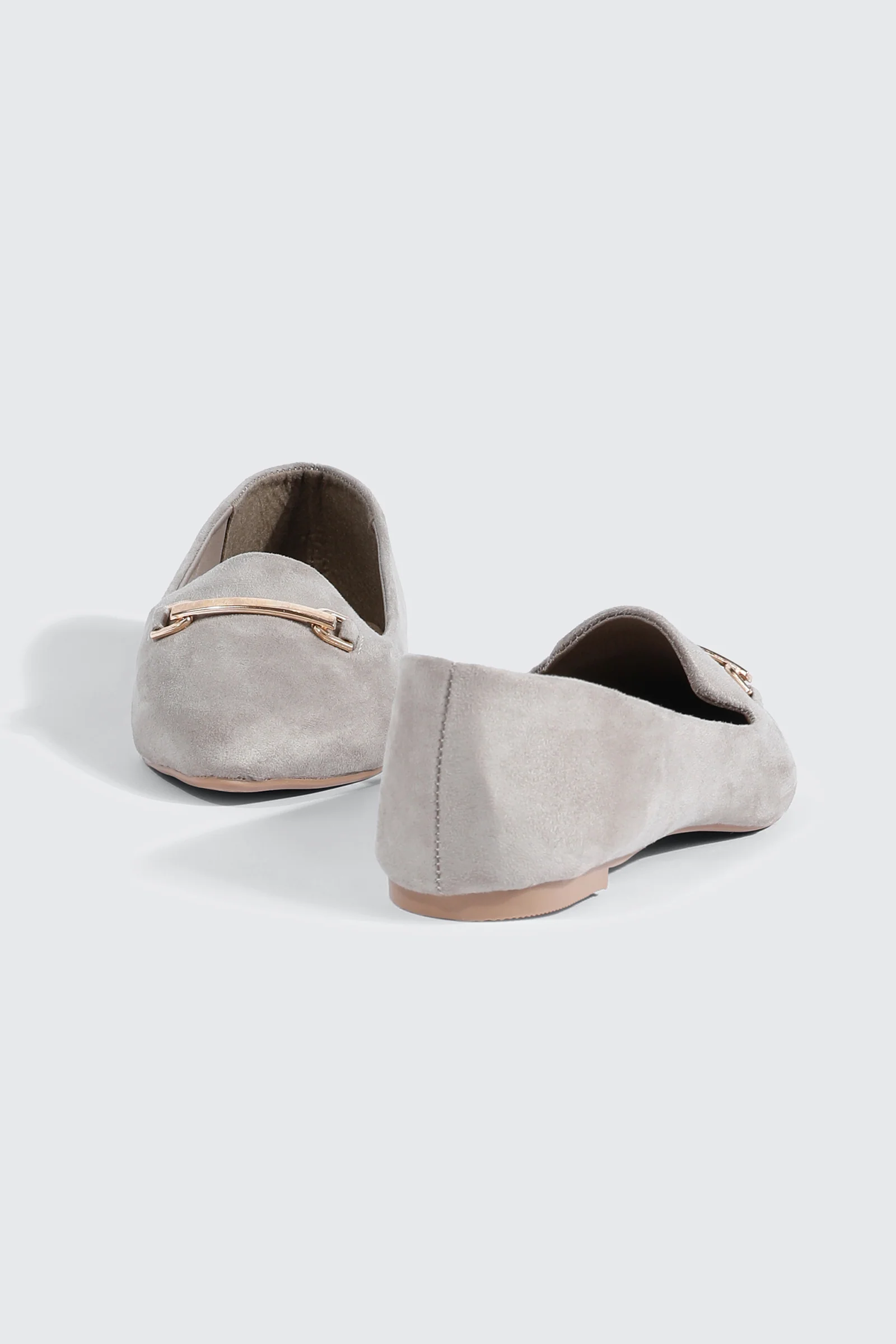 Faux Suede Pointy Toe Flats - Image 3