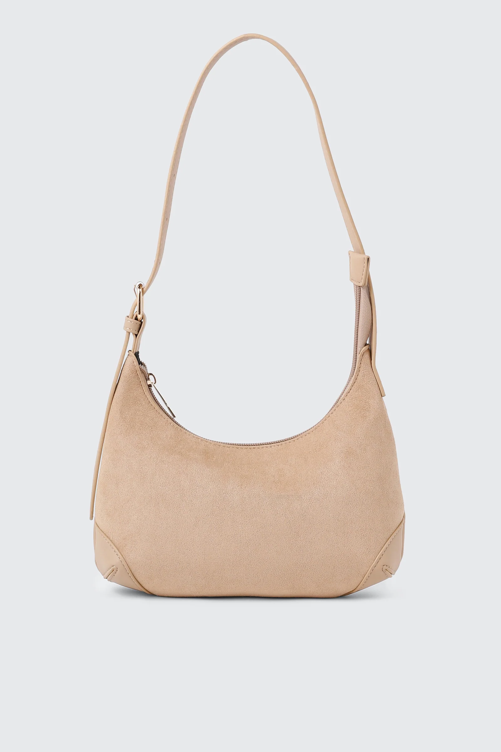 Faux Suede Shoulder Bag