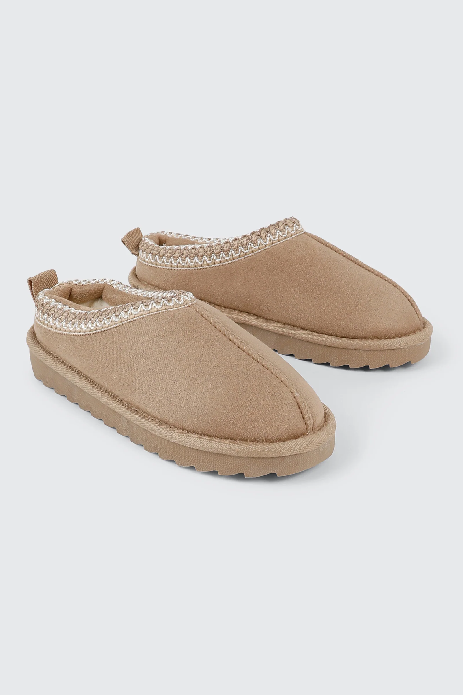 Faux Suede Slip On Mules - Image 2