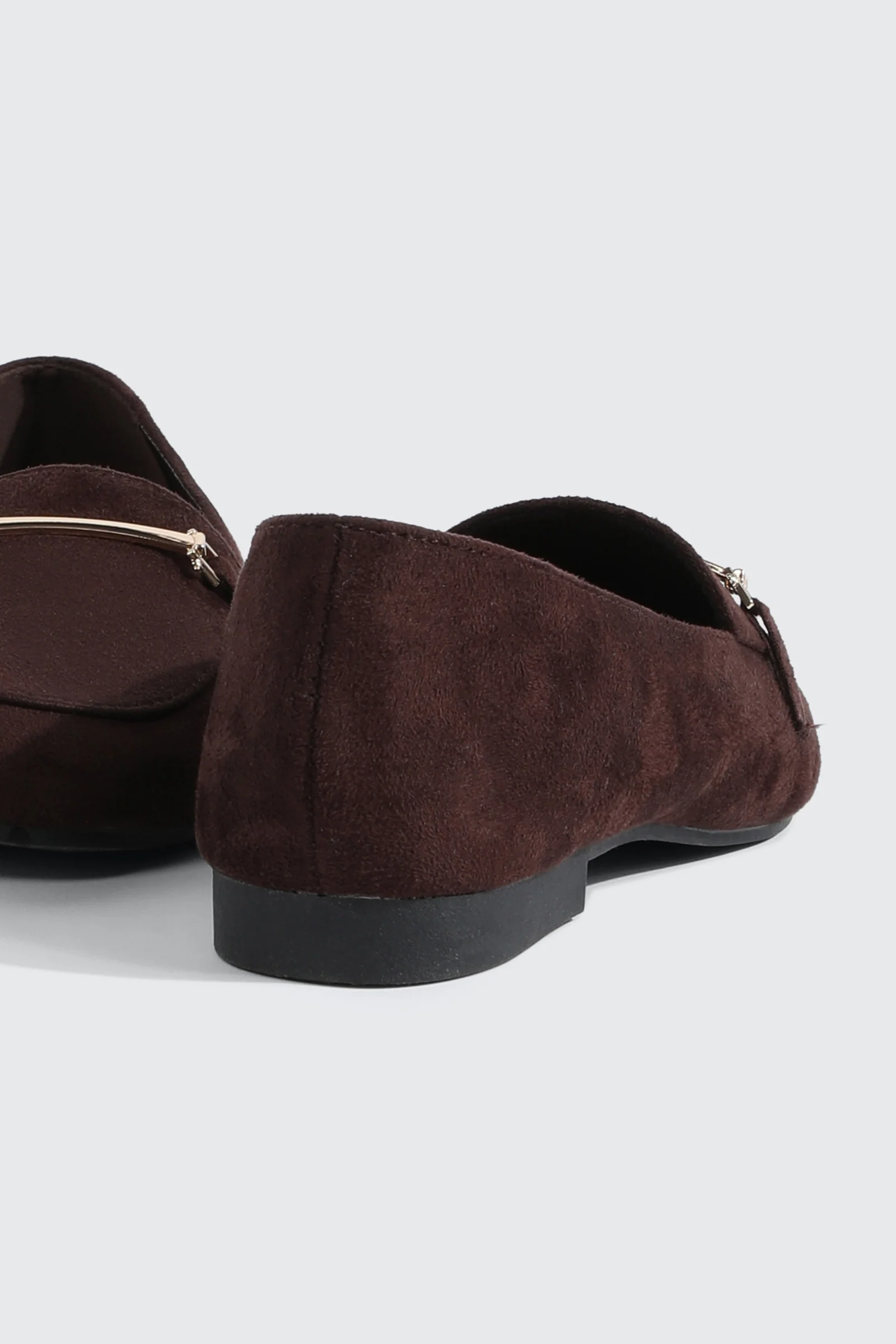 Faux Suede Square Toe Loafers - Image 3